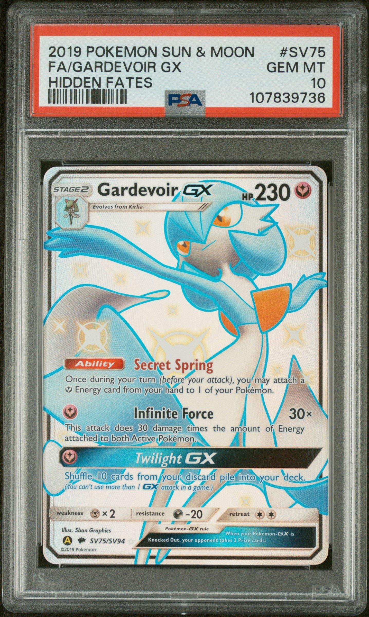 pokemon card gardevoir gx 2019 Sun & Moon Hidden Fates Sv75 Full Art/gardevoir PSA 10 Graded [Metal]×2 Gardevoir GX - Hidden Fates: