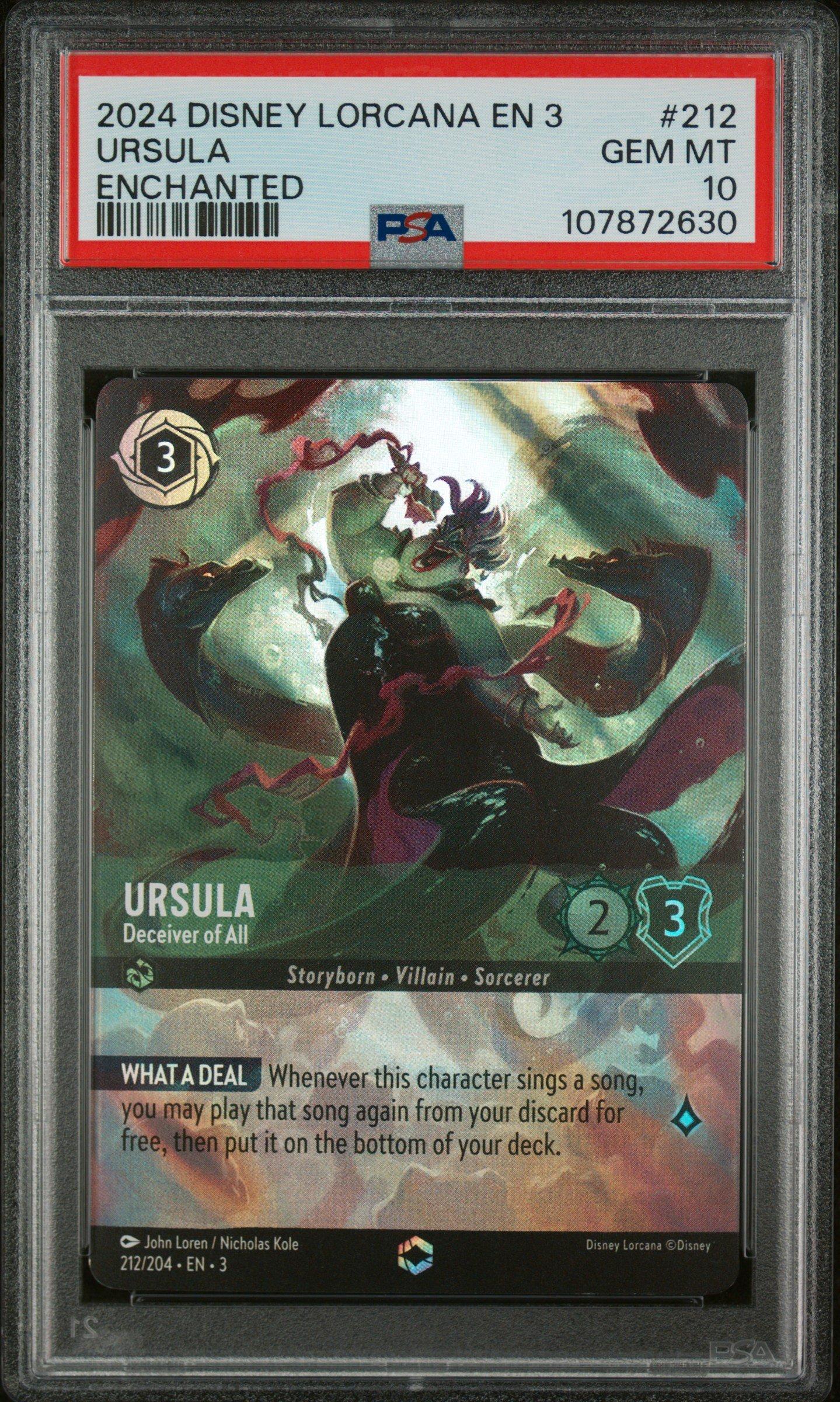 2024 Disney Lorcana En 3-into The Inklands 212 Ursula