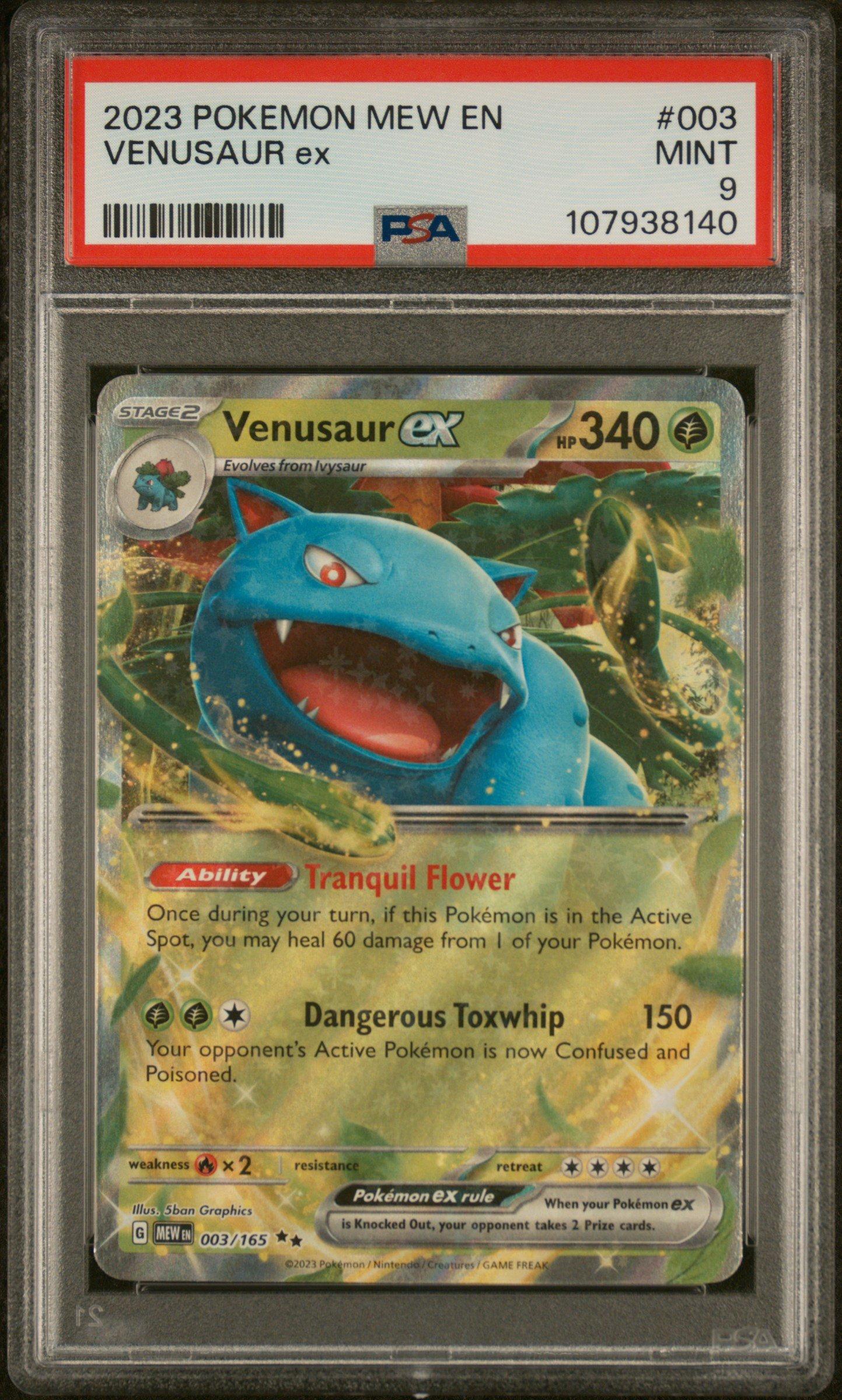 2023 Pokemon Mew En-151 Venusaur Ex PSA