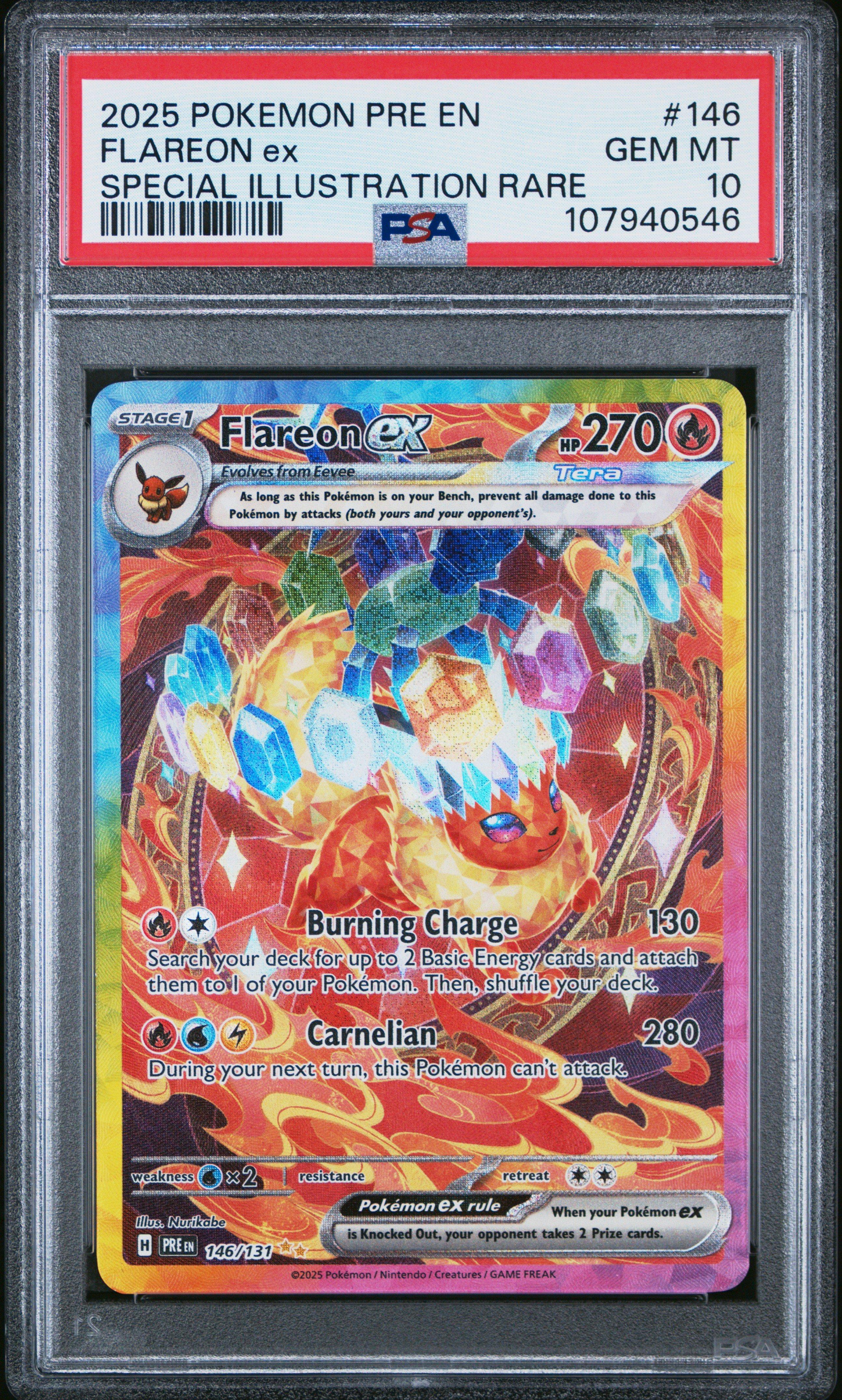 pokemon card flareon ex Graded: RC6/RC32 Generations Radiant Collection (2016) CGC 8.5 Ability Flash Fire Once during your turn (before your attack) 2025 Pokemon Pre En-prismatic Evolutions