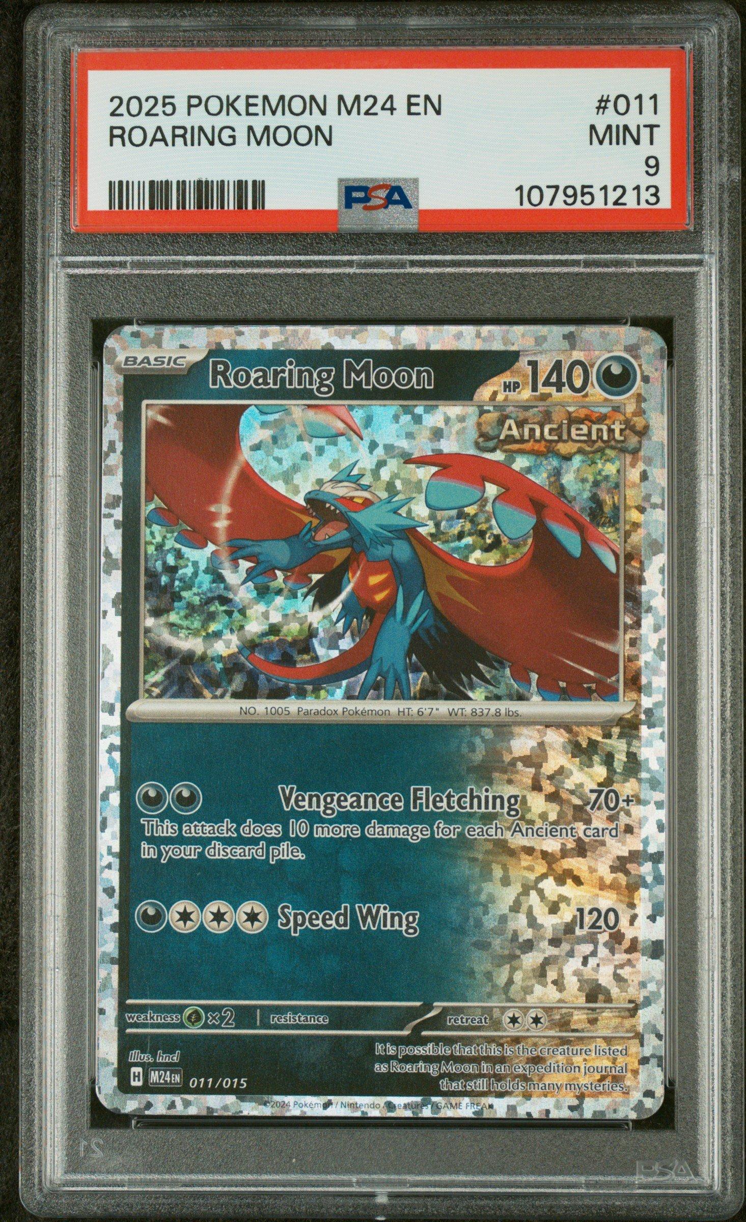 2025 Pokemon M24 En-mcdonald's Collection 011 Roaring Moon PSA 9