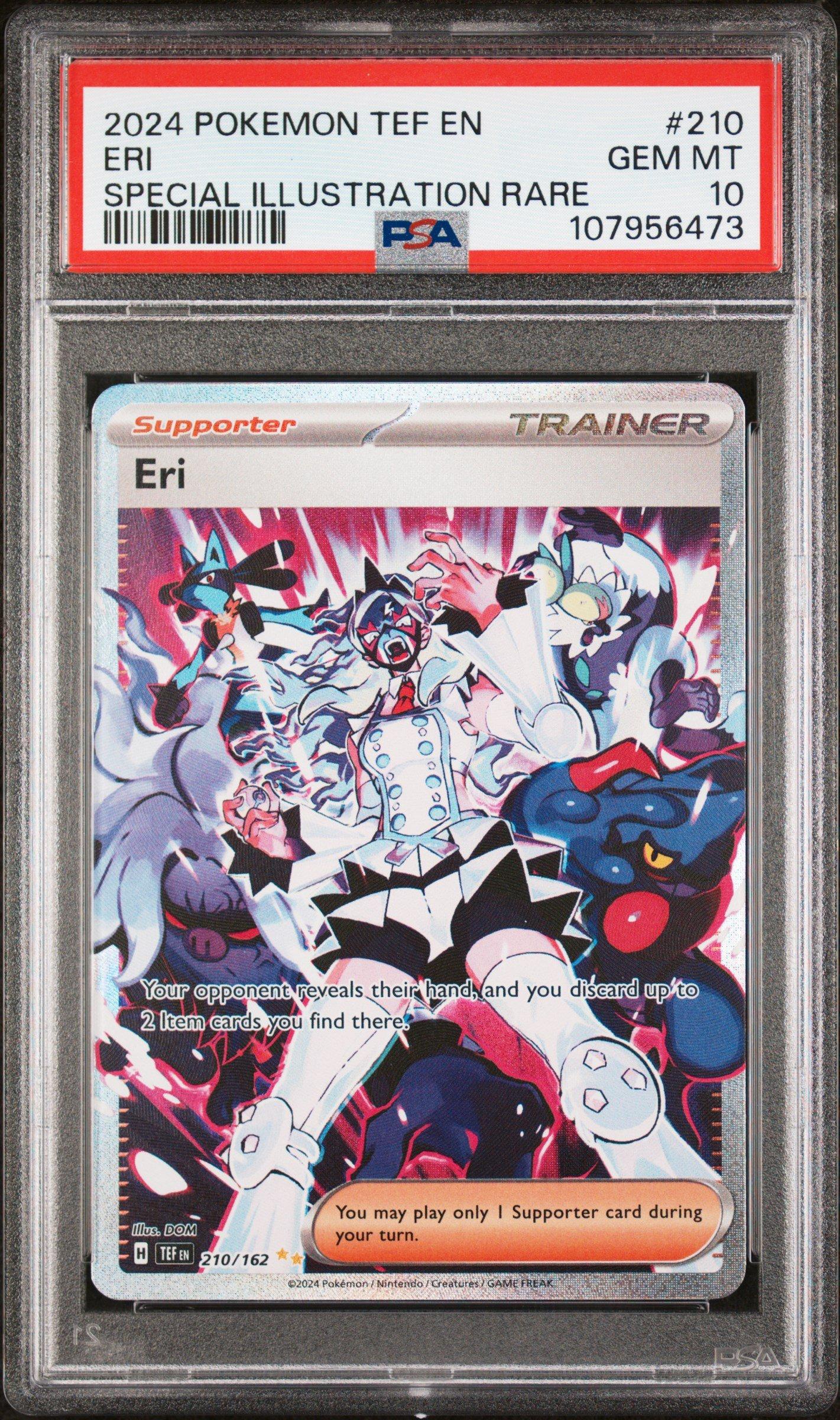 2024 Pokemon Tef En-temporal Forces 210 Eri Special Illustration Rare PSA