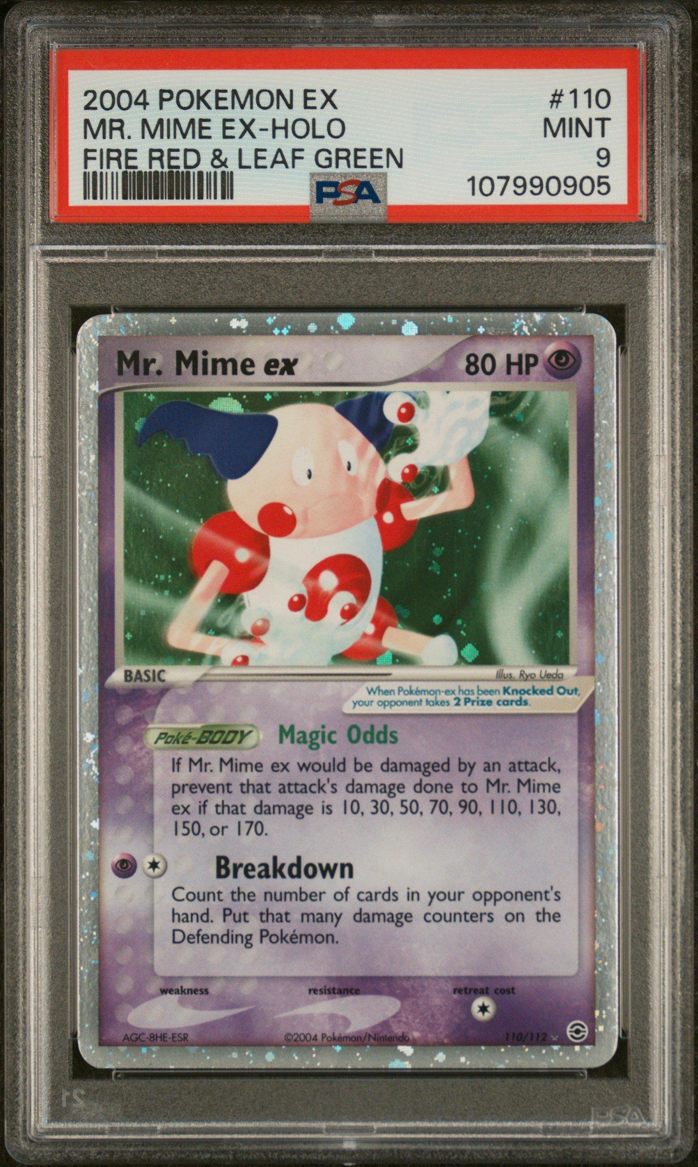 2004 Pokemon Ex Fire Red & Leaf Green 110 Mr. Mime Ex-holo PSA