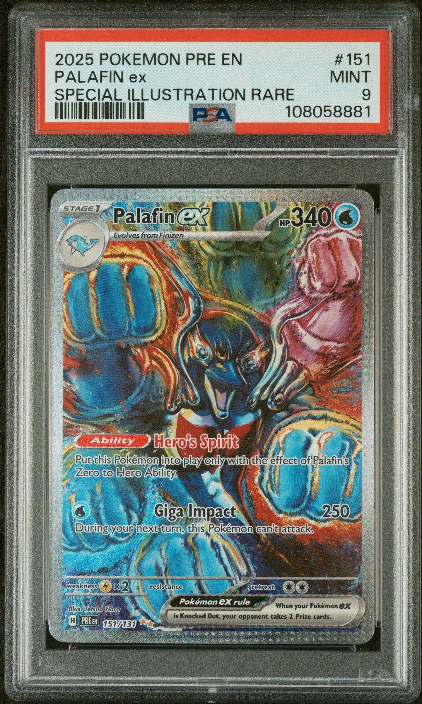 2025 Pokemon Pre En-prismatic Evolutions 151 Palafin Ex Special