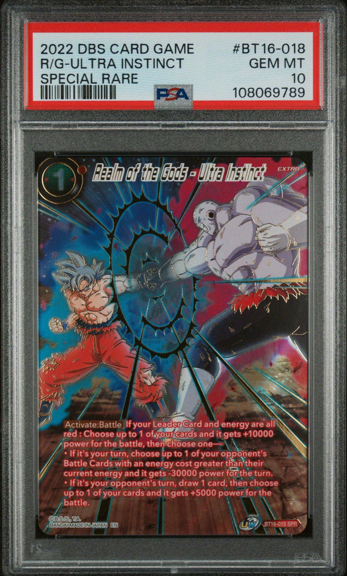 2022 Dragon Ball Super Card Game Series 16 Realm Of The Gods Bt16-018 Realm Of The Gods