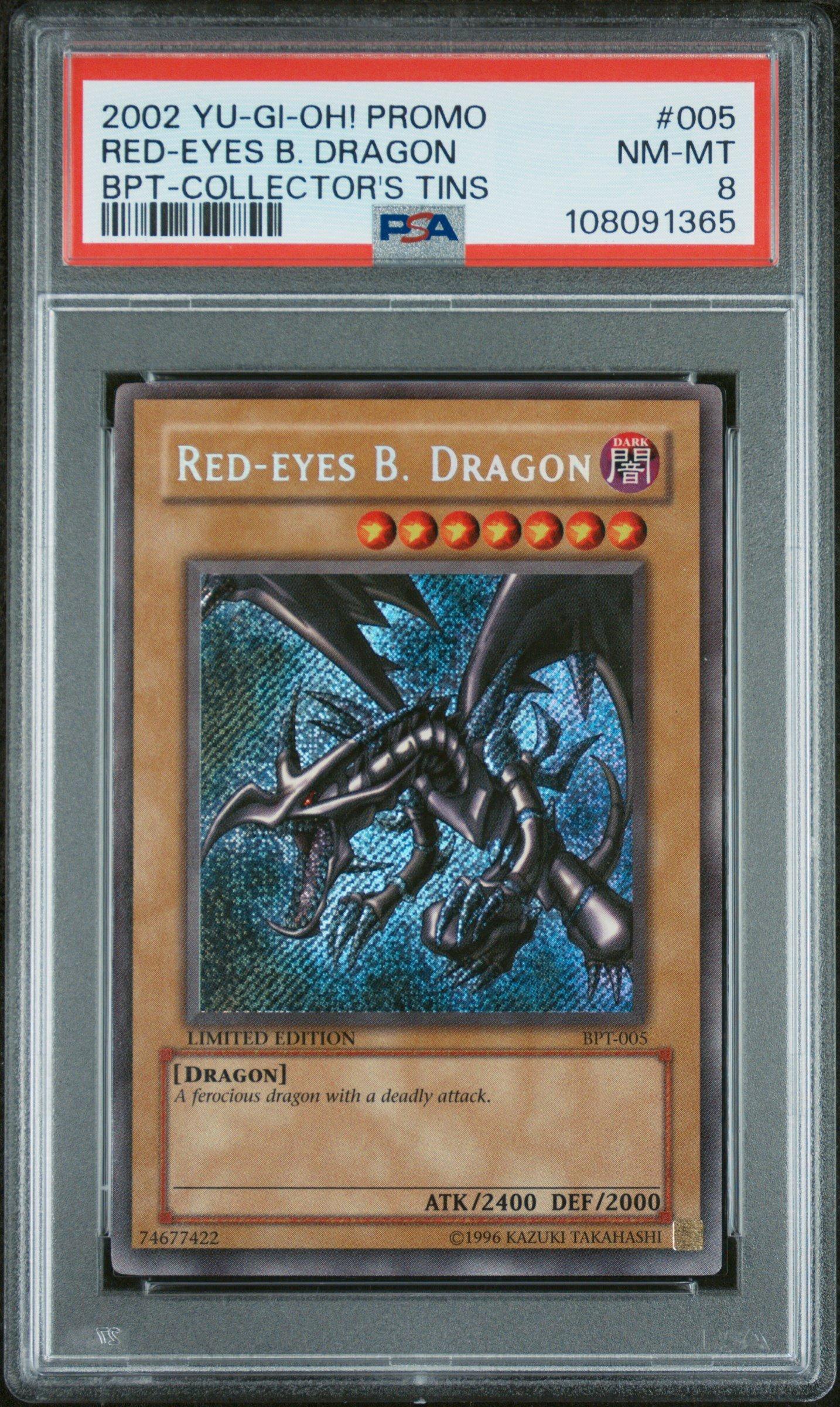 2002 Yu-gi-oh! Promo Bpt-collector's Tins 005 Red-eyes B. Dragon PSA 8