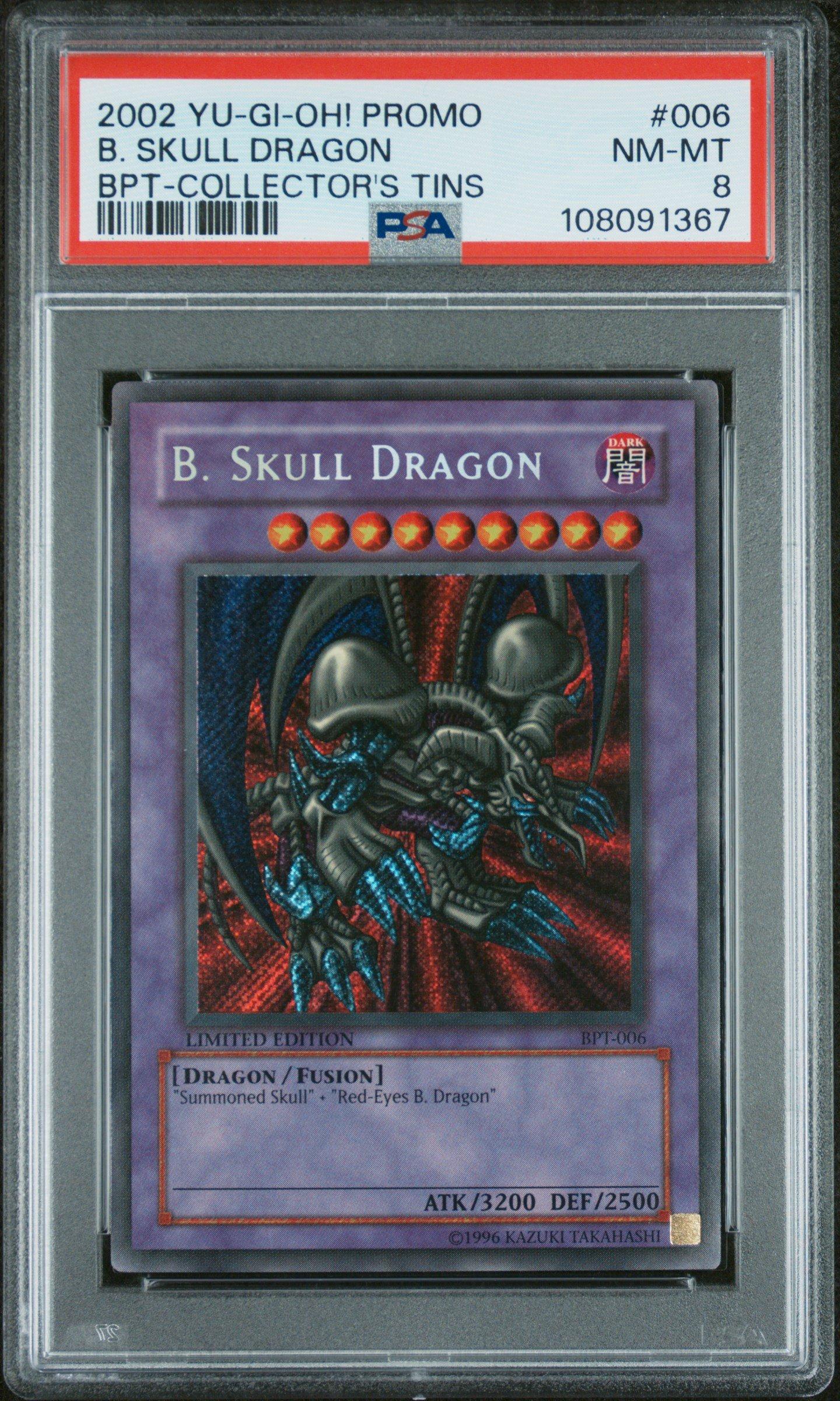 2002 Yu-gi-oh! Promo Bpt-collector's Tins 006 B. Skull Dragon PSA 8
