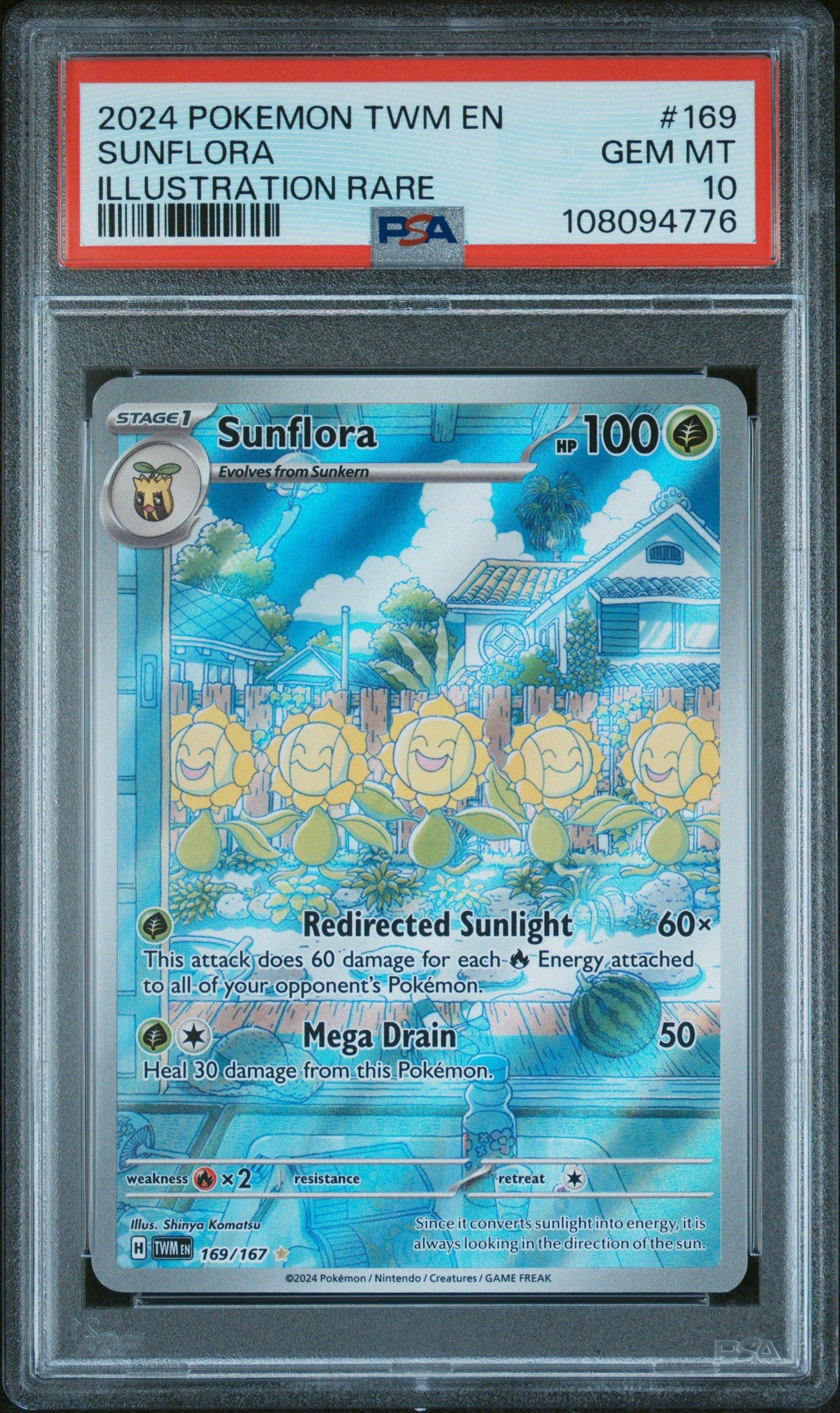 2024 Pokemon Twm En-twilight Masquerade 169 Sunflora Illustration
