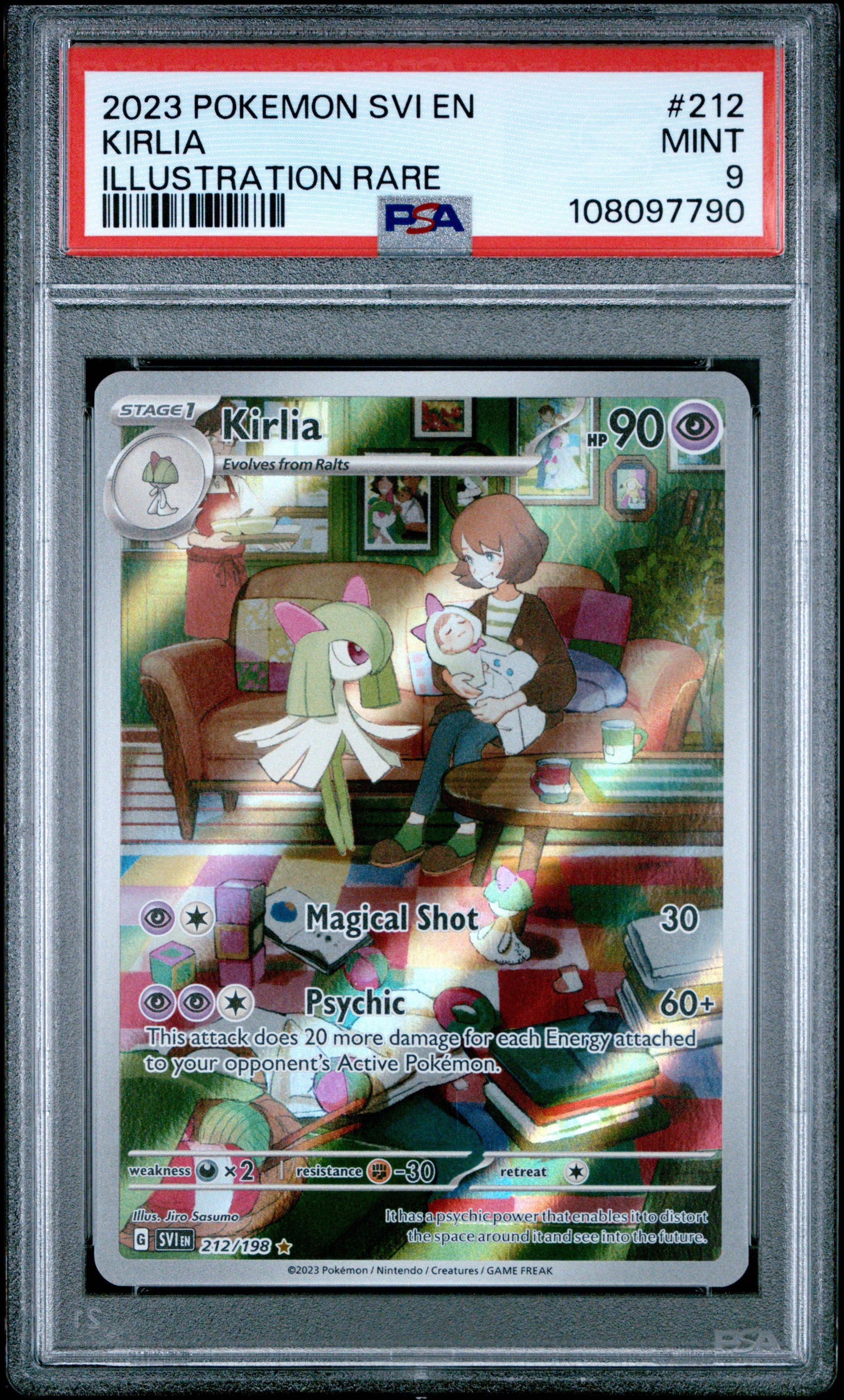 2023 Pokemon Svi En-scarlet & Violet 212 Kirlia Illustration Rare PSA 9  Graded Card | GameStop