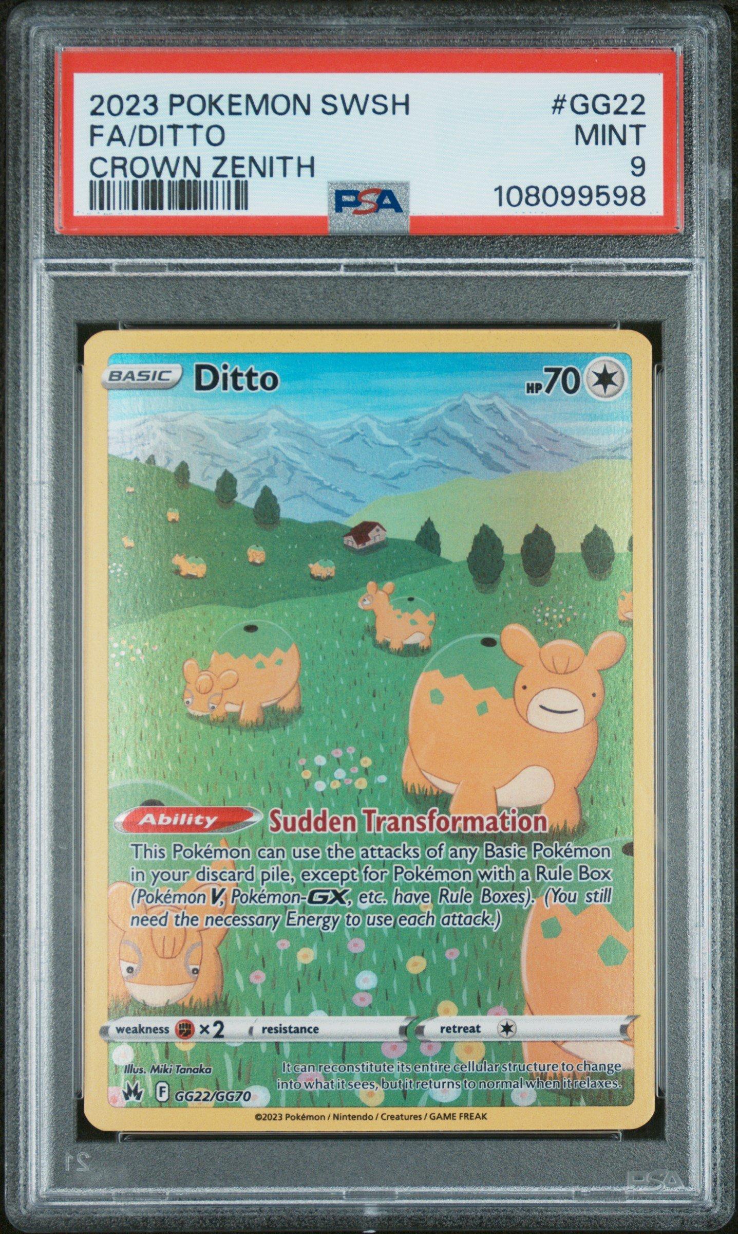 v⭐︎v 2023 Pokemon Sword And Shield Crown Zenith Gg22 Full Art