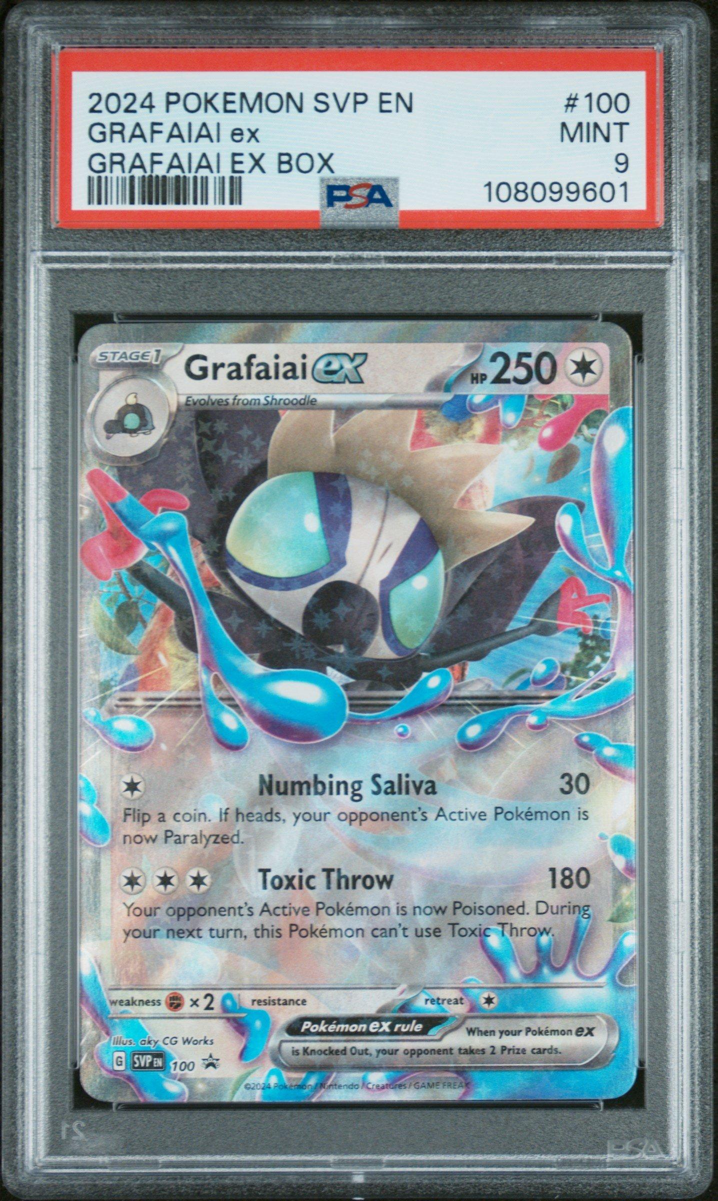 grafaiai pokemon card Pokémon IR 223/193 Beckett 9 RarityShiny Rare Hit Points90 HP Darkness Spit Poison Your opponents Active Pokémon is now Poisoned Pokemon Card 