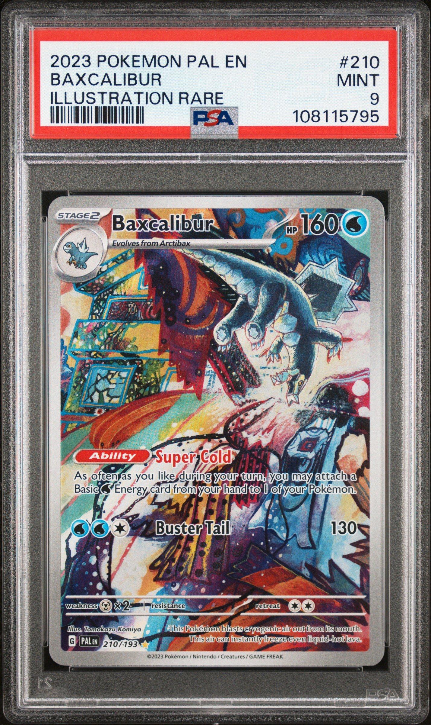2023 Pokemon Pal En-paldea Evolved 210 Baxcalibur Illustration
