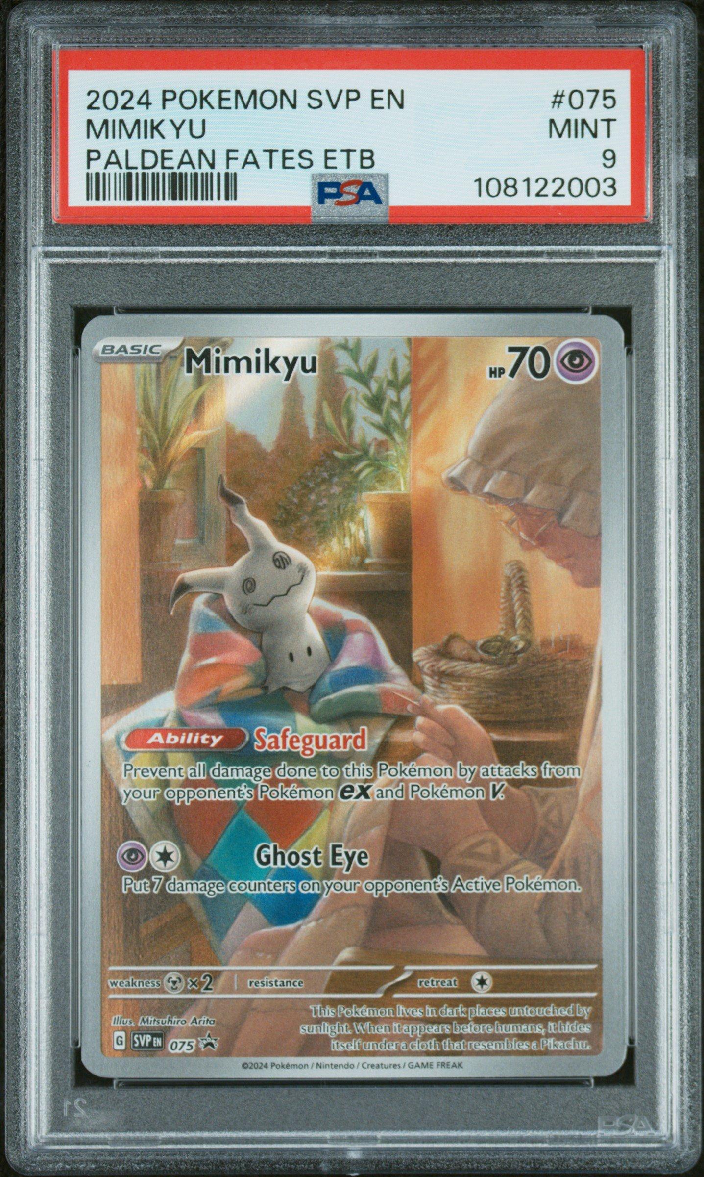 2024 Pokemon Svp En-sv Black Star Promo 075 Mimikyu Paldean Fates