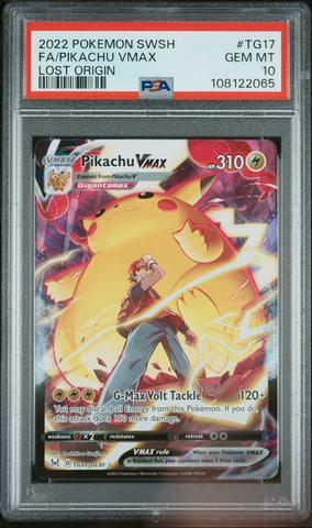 2022 Pokemon Sword & Shield Lost Origin Tg17 Full Art/pikachu Vmax