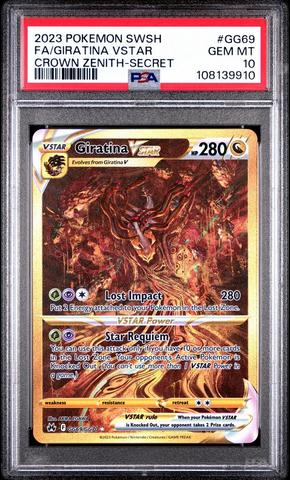 Giratina V SR SA psa10 ＋GradedGuard 2023 Pokemon Sword And Shield Crown Zenith Gg69 Full Art/giratina