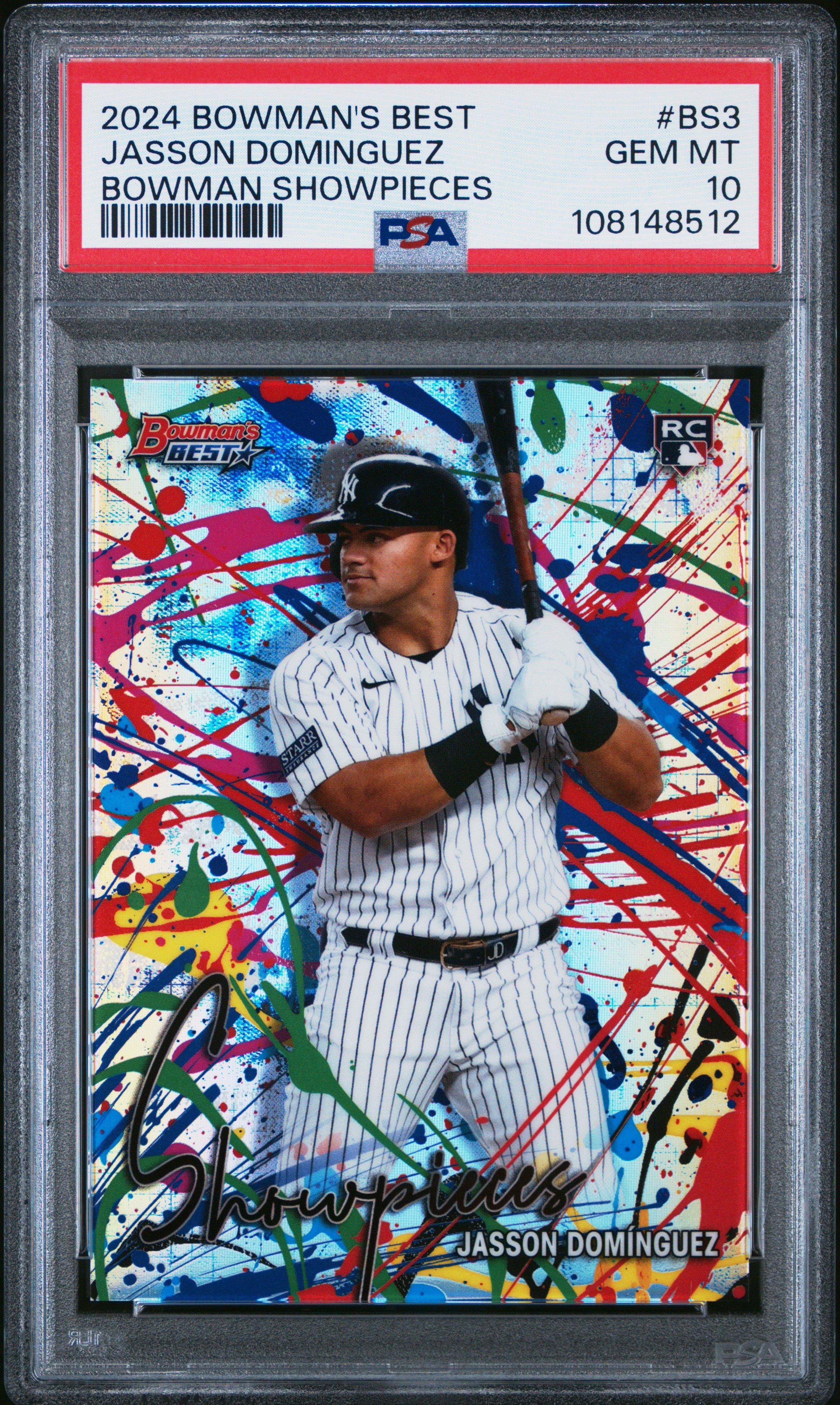 2024 Bowman's Best Bowman Showpieces Bs3 Jasson Dominguez PSA 10
