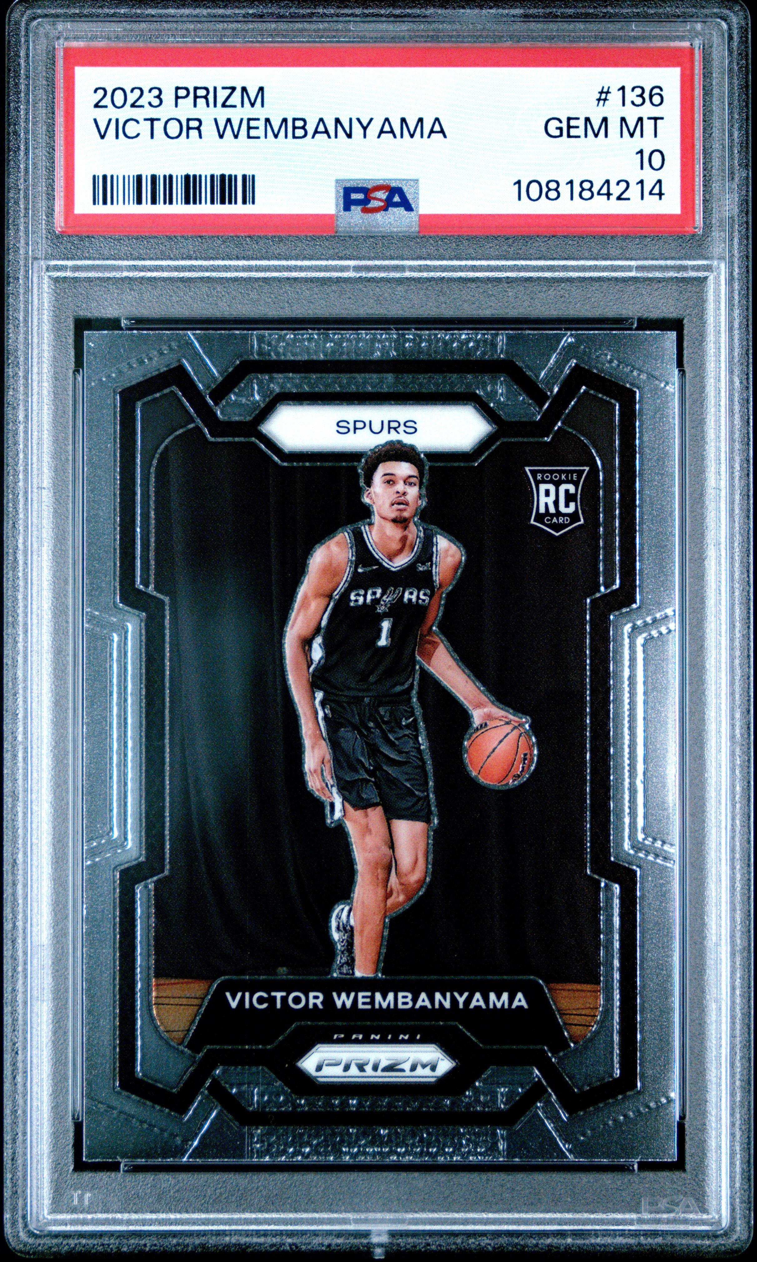 2023 Panini Prizm 136 Victor Wembanyama PSA 10 Graded Card | GameStop