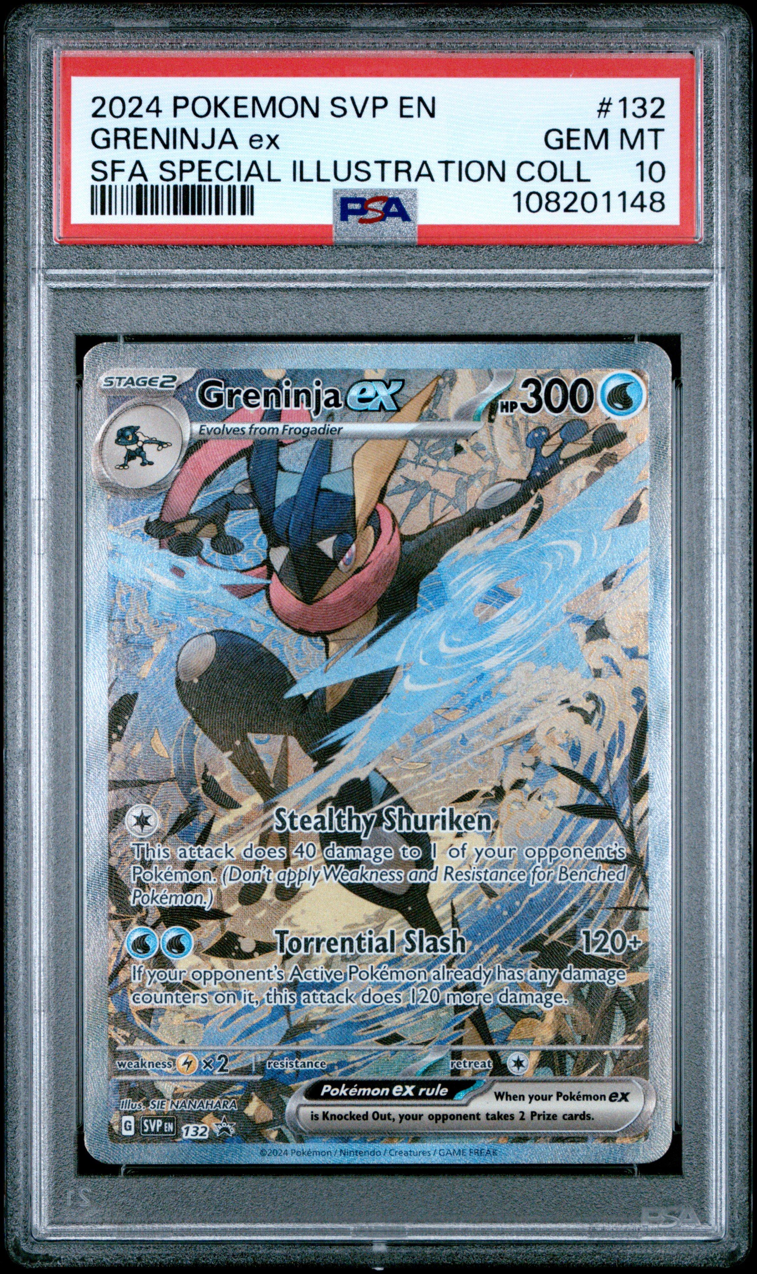 2024 Pokemon Svp En-sv Black Star Promo 132 Greninja Ex Shrouded