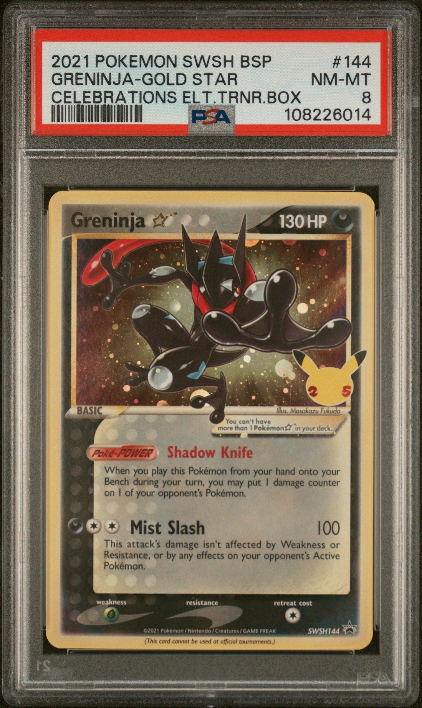 2021 Pokemon Swsh Black Star Promo 144 Greninja-gold Star