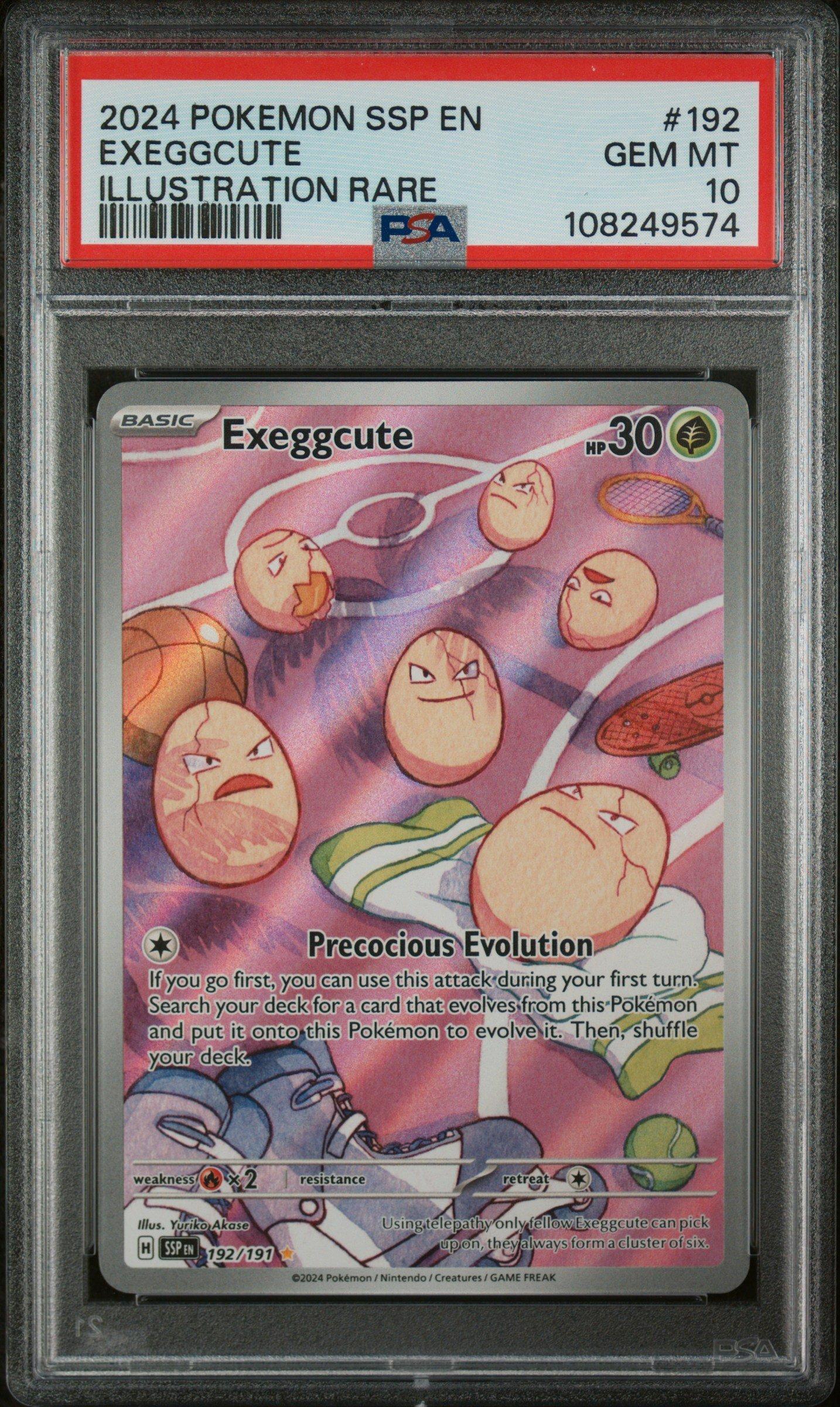 2024 Pokemon Ssp En-surging Sparks 192 Exeggcute Illustration Rare