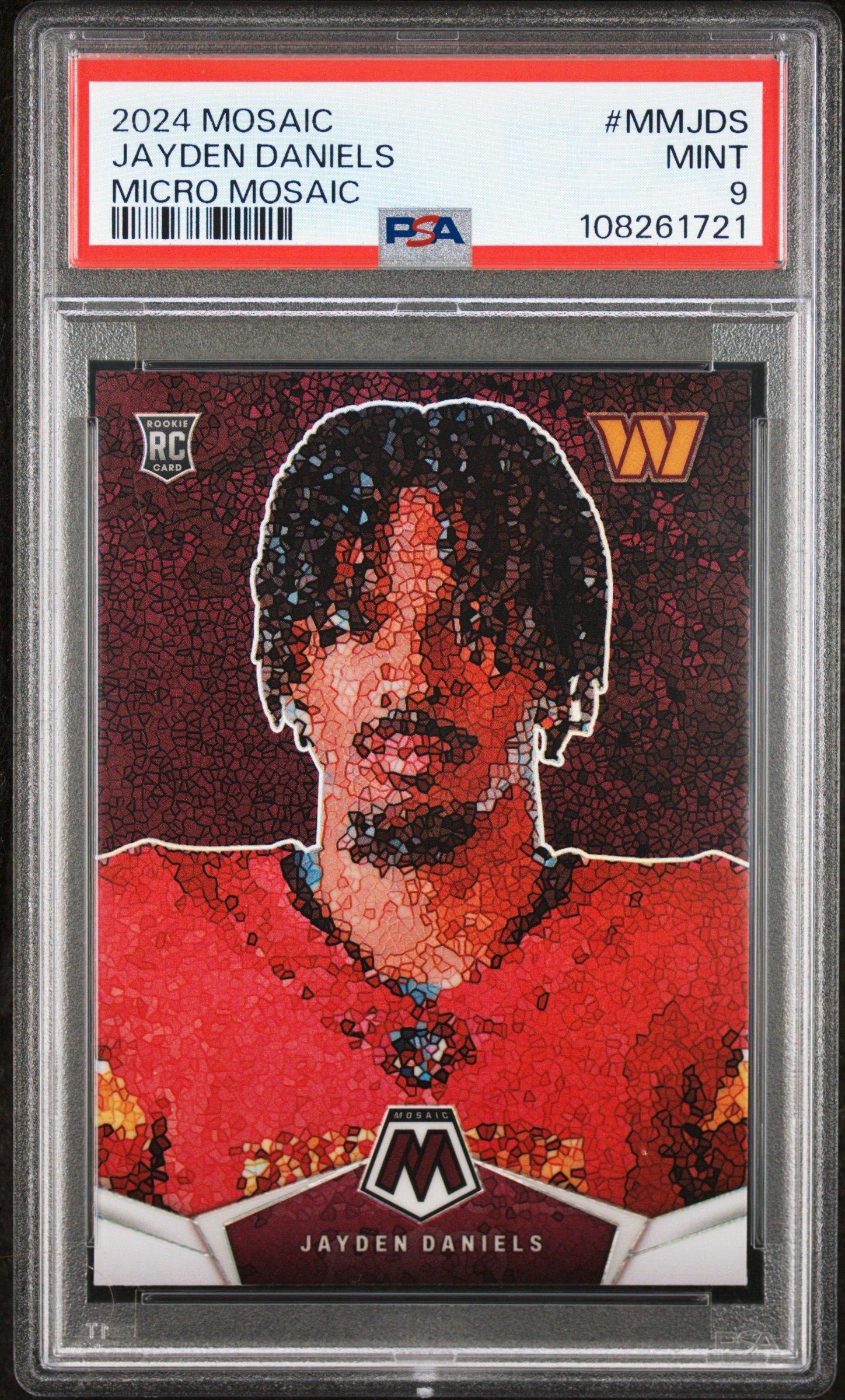 2024 Panini Mosaic Micro Mosaic Mmjds Jayden Daniels PSA 9 Graded