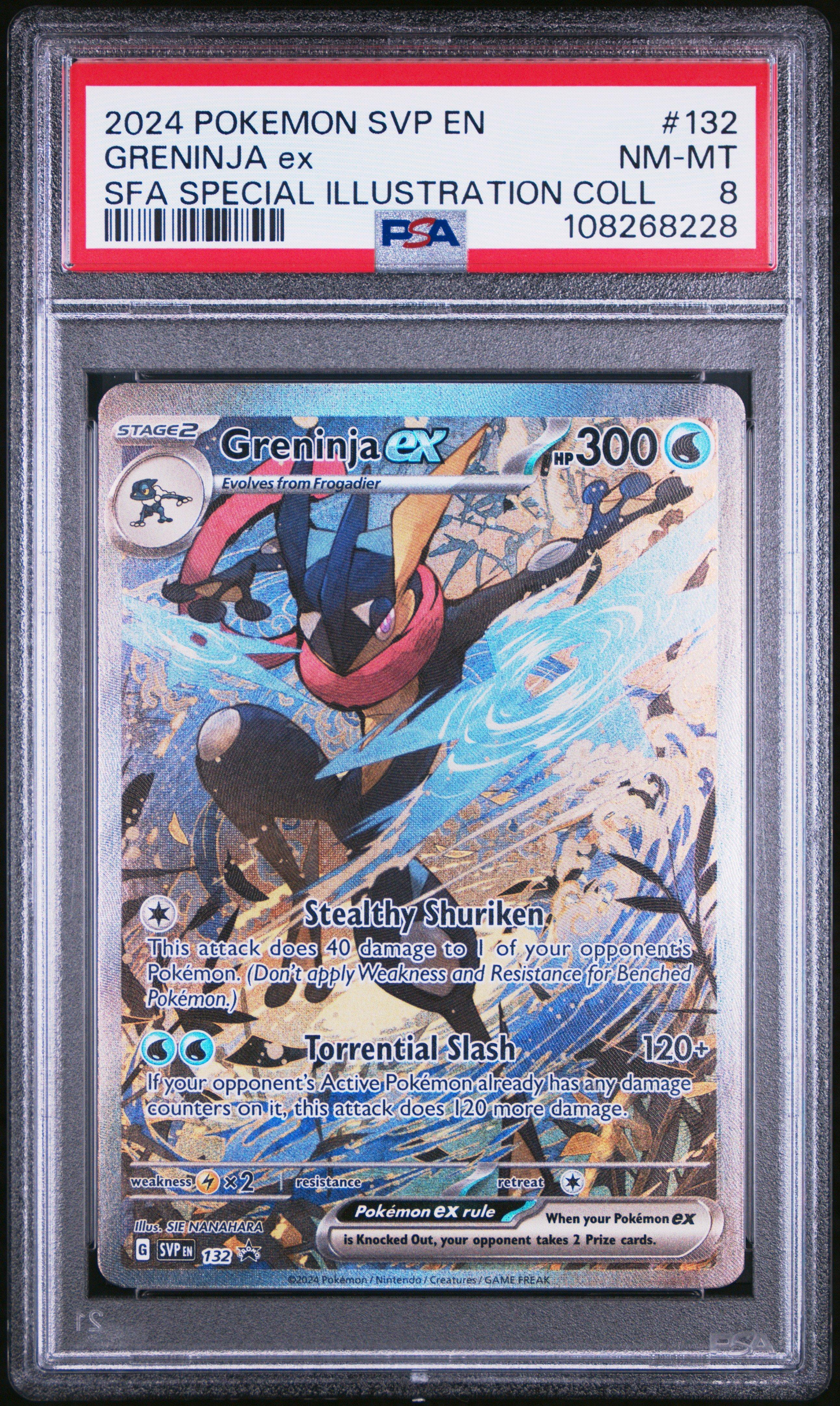 PSA10 ゲッコウガex SVP EN 132（Greninja ex)プロモ 2024 Pokemon Svp En-sv Black Star Promo 132 Greninja Ex Shrouded