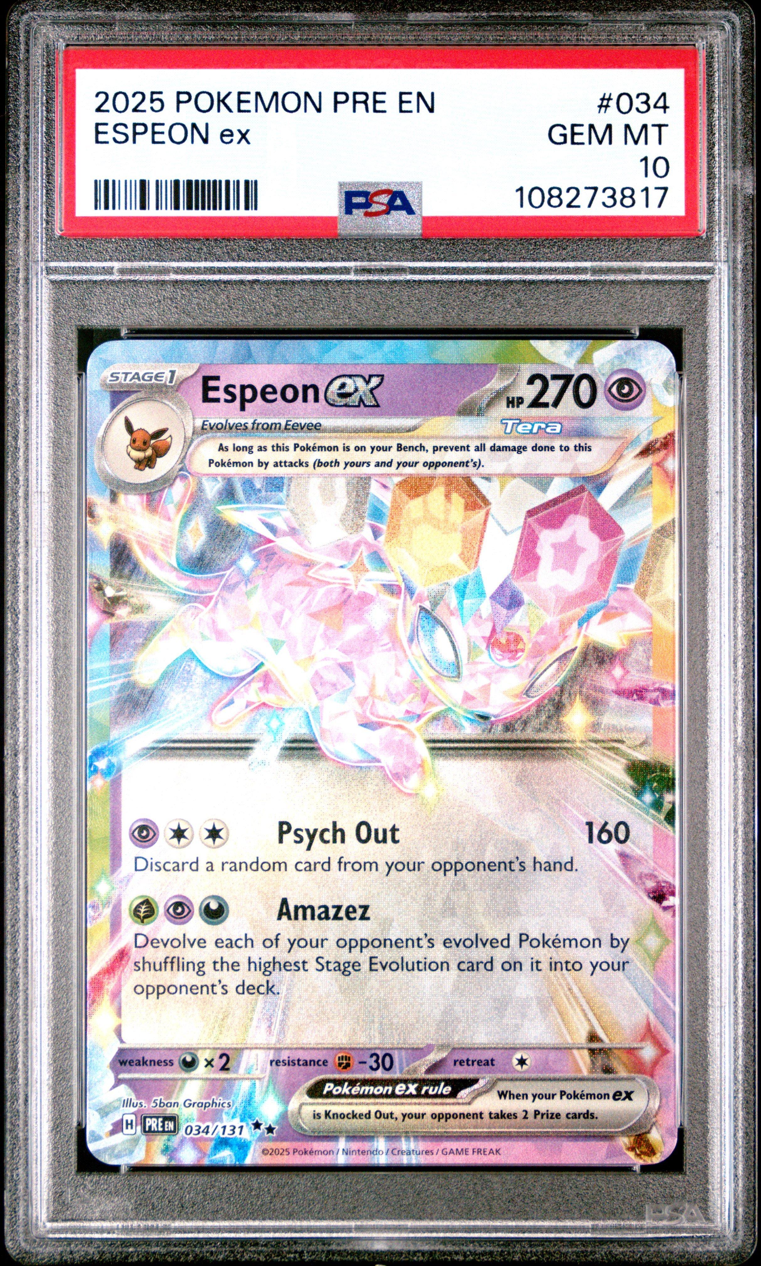 espeon pokemon card ex - Terastal Festival ex EX rule Espeon ex (Wisdom of Sea