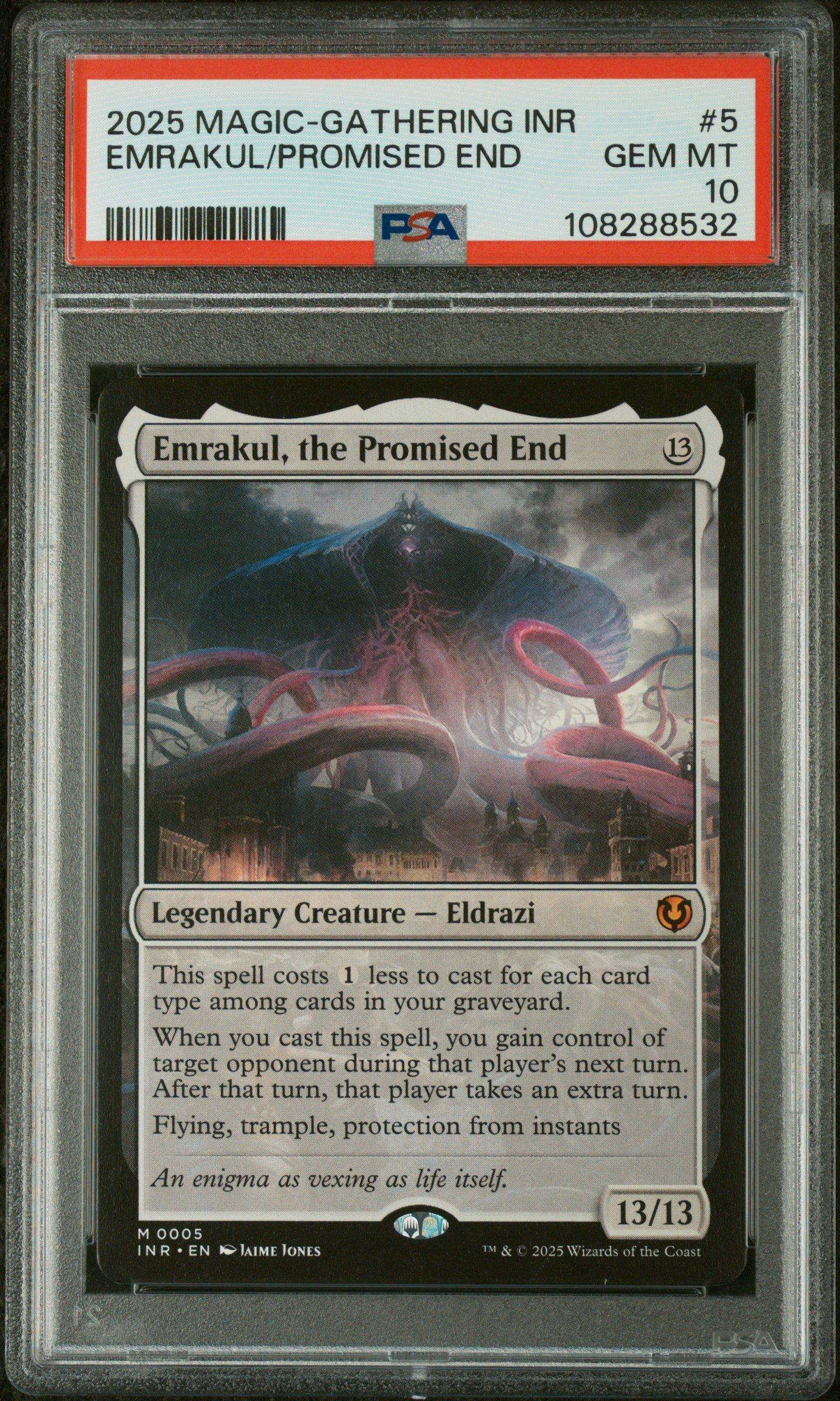 2025 Magic The Gathering Innistrad Remastered 5 Emrakul, The Promised End PSA 10