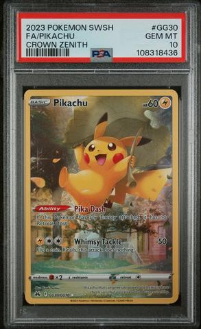 2023 Pokemon Sword And Shield Crown Zenith Gg30 Full Art/pikachu