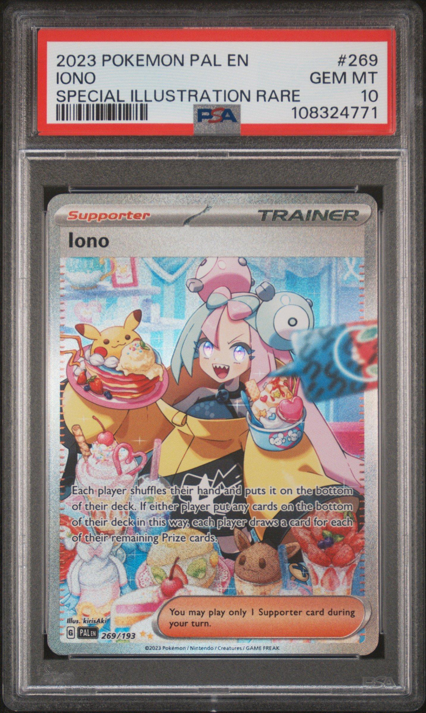 iono rare card SV02-269 Special Illustration (NM) English – Sammelfieber a deck box 2024 Pokemon Paf En-Paldean Fates