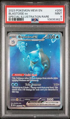 2023 Pokemon Mew En-151 200 Blastoise Ex Special