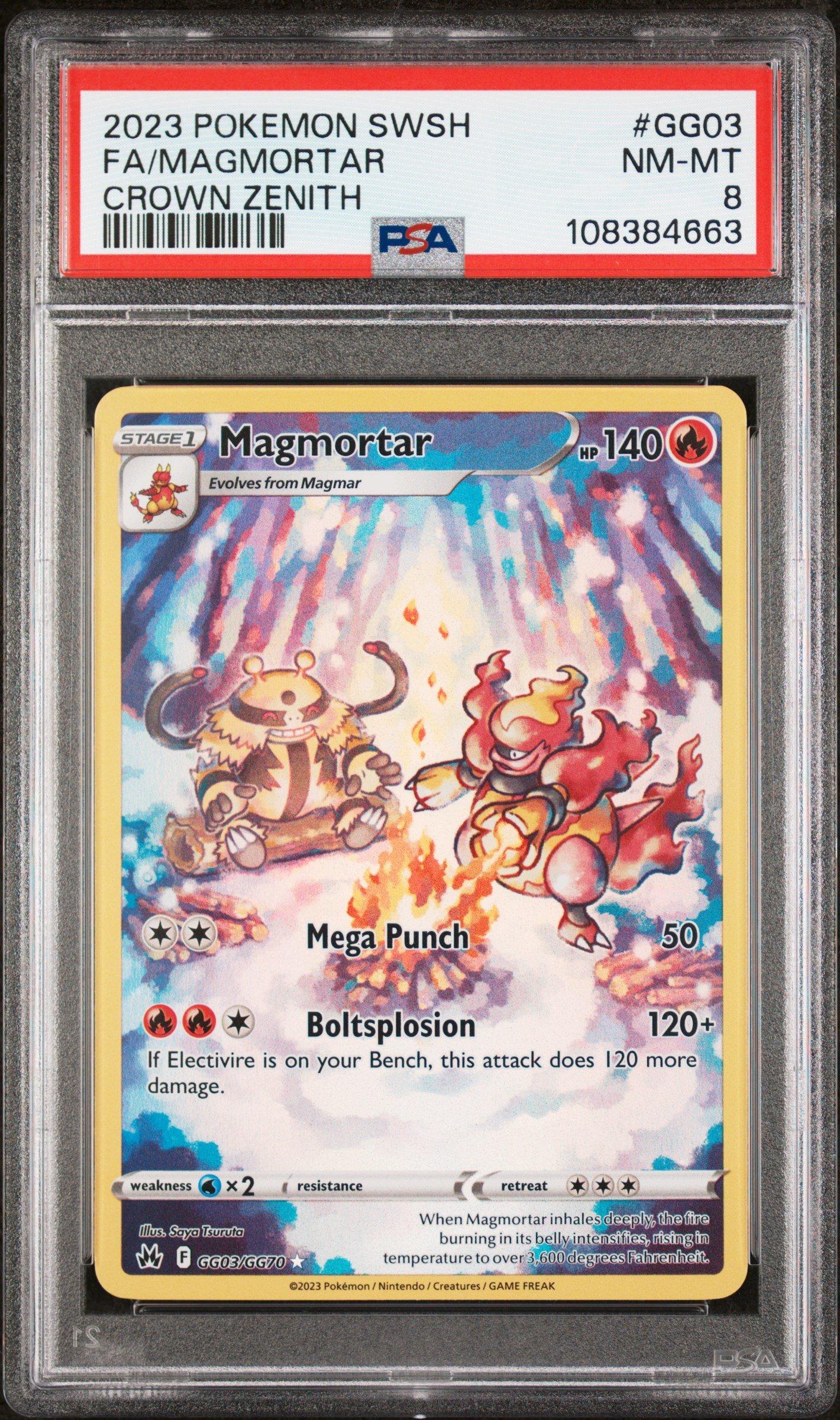 2023 Pokemon Sword And Shield Crown Zenith Gg03 Full Art/magmortar