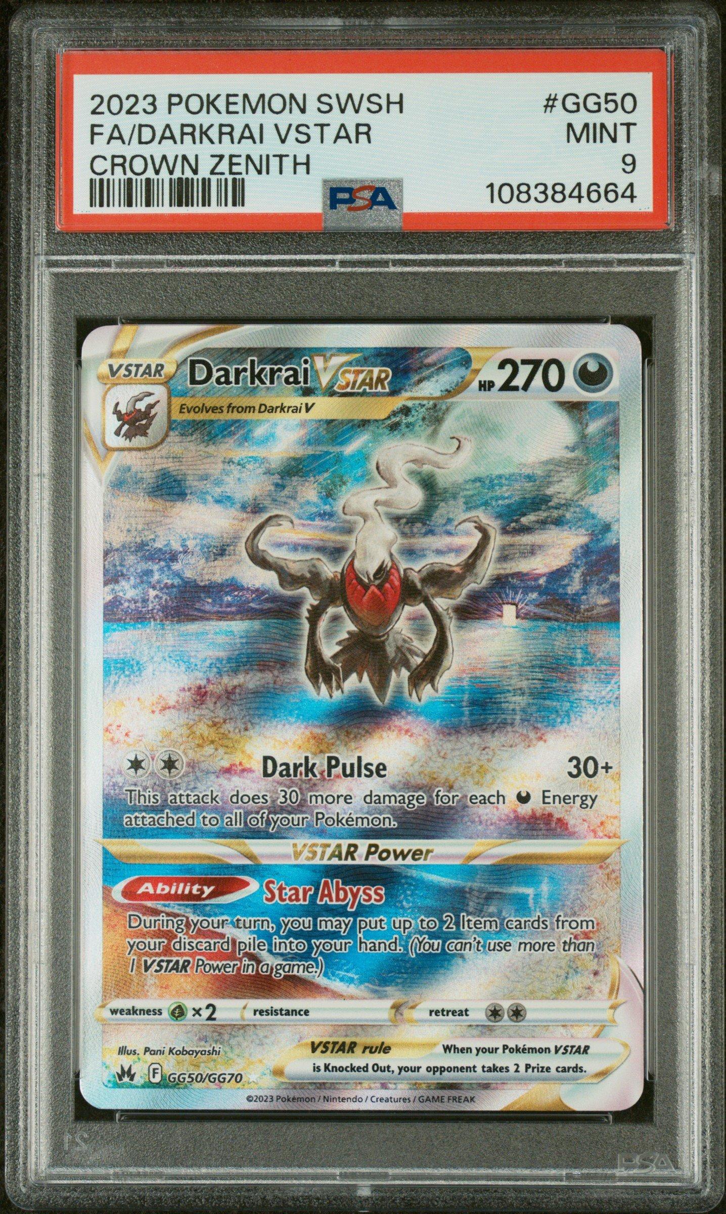 2023 Pokemon Sword And Shield Crown Zenith Gg50 Full Art/darkrai