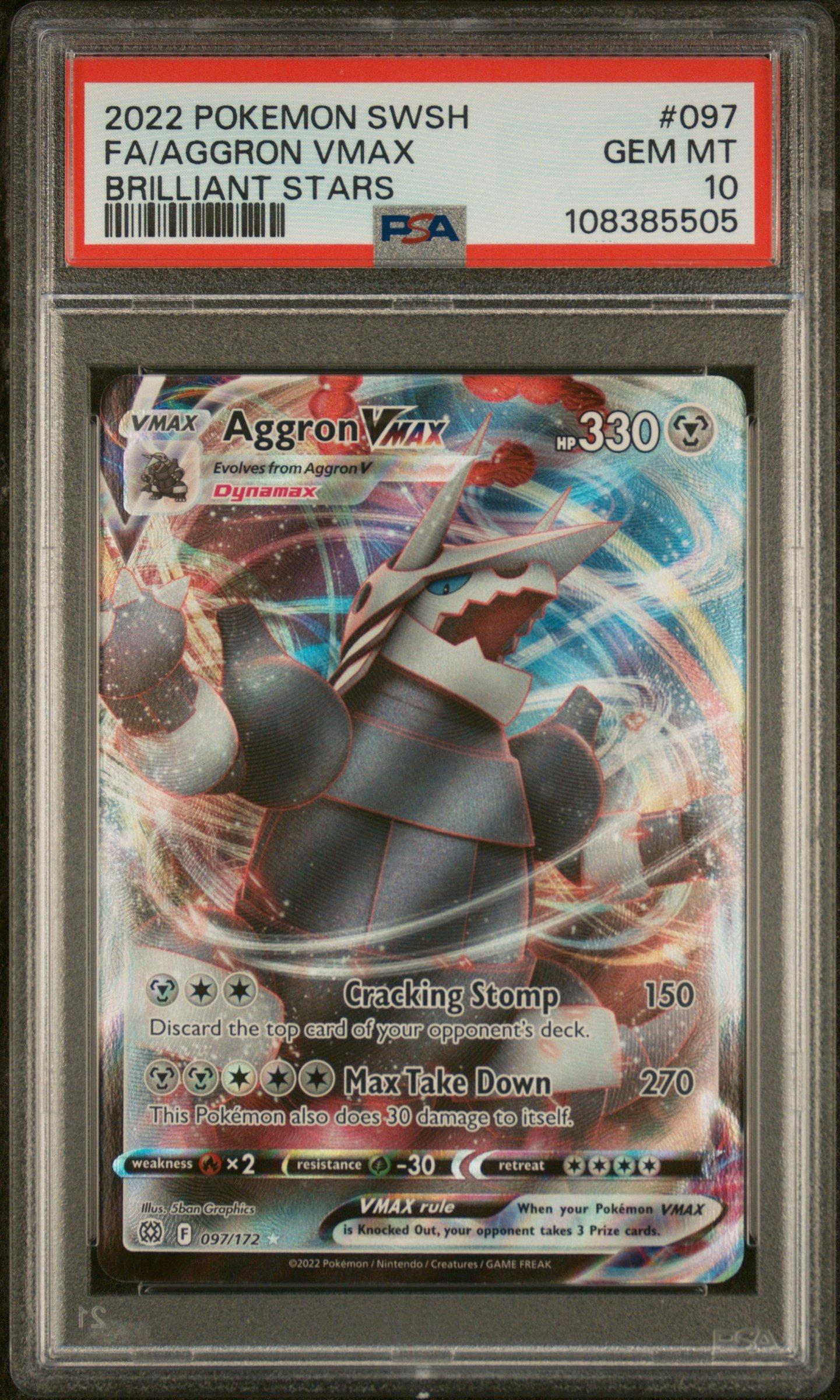 aggron vmax pokemon card Amazon.com: Aggron VMAX - 097/172 - Full Art Ultra Rare main image 1