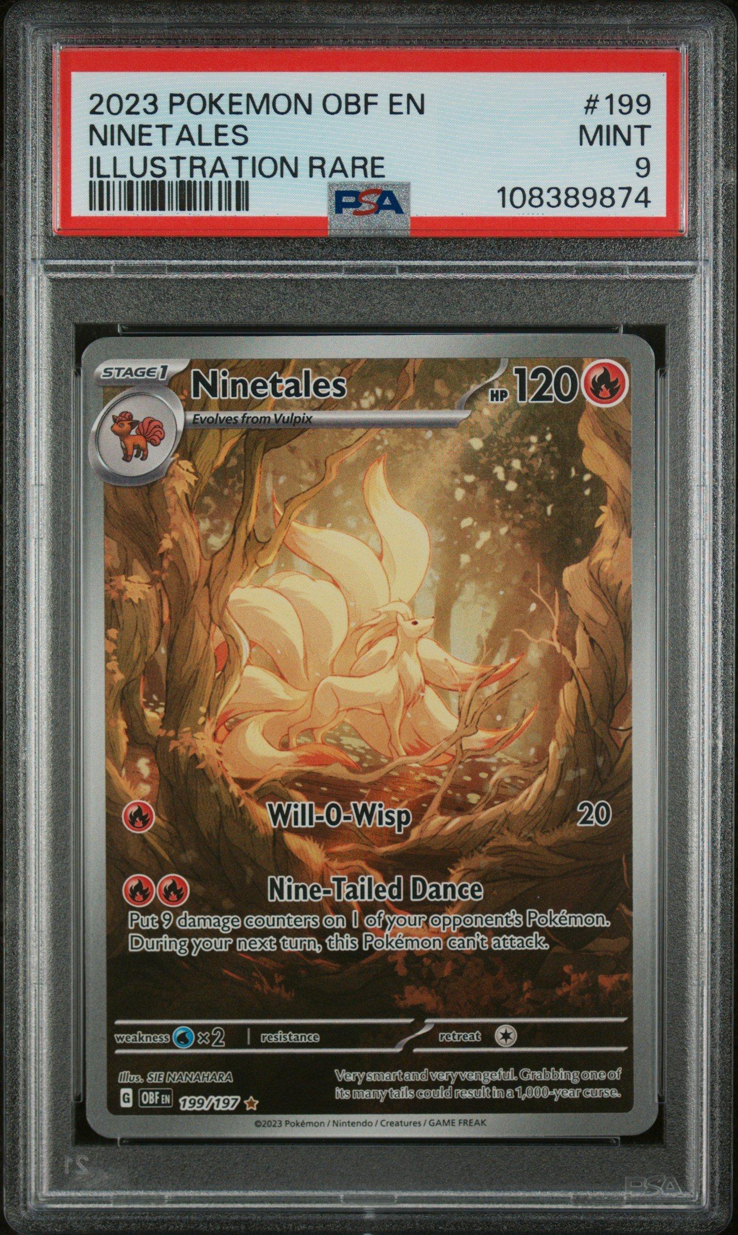 2023 Pokemon Obf En-obsidian Flames 199 Ninetales Illustration