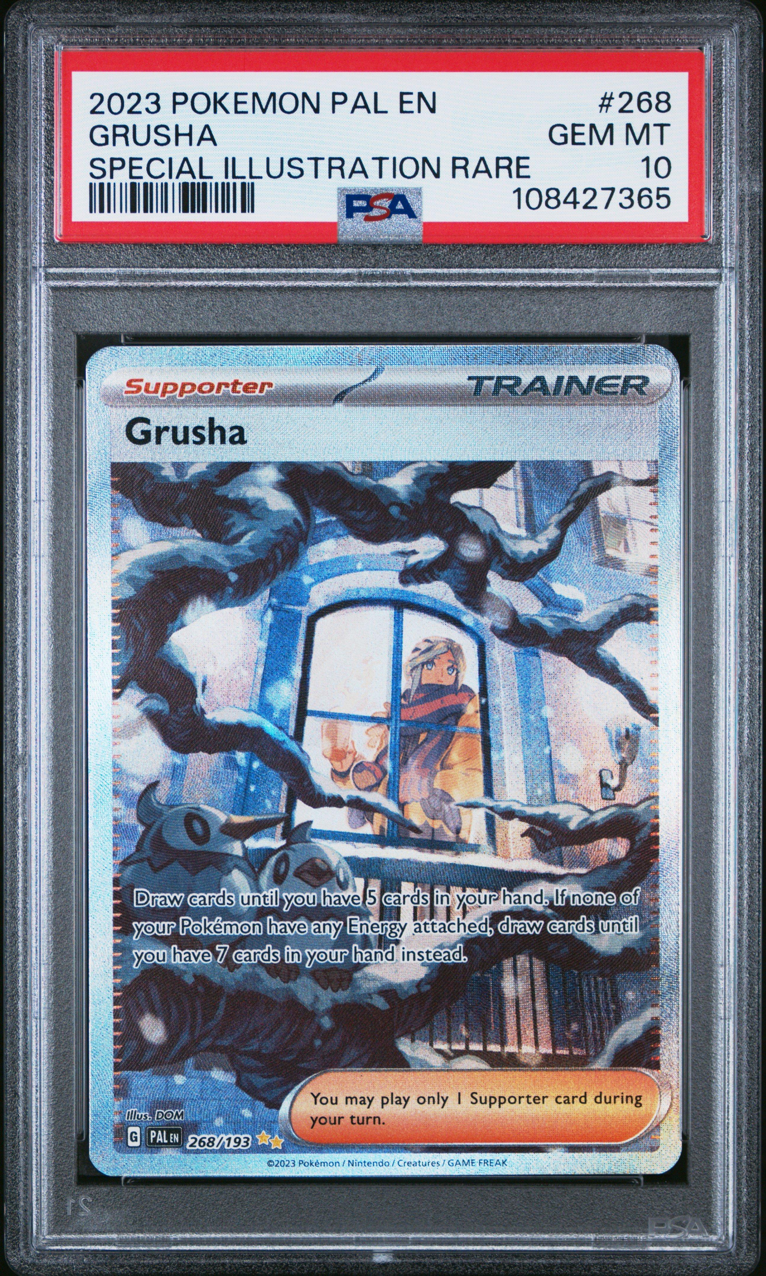 268 193 pokemon card 2023 Pal En-paldea Evolved Grusha Special Illustration Rare PSA 10 Graded I never list any collectible as mint as I feel that word just gets loosely tossed around SV4a] Ceruledge 268/190〈S〉