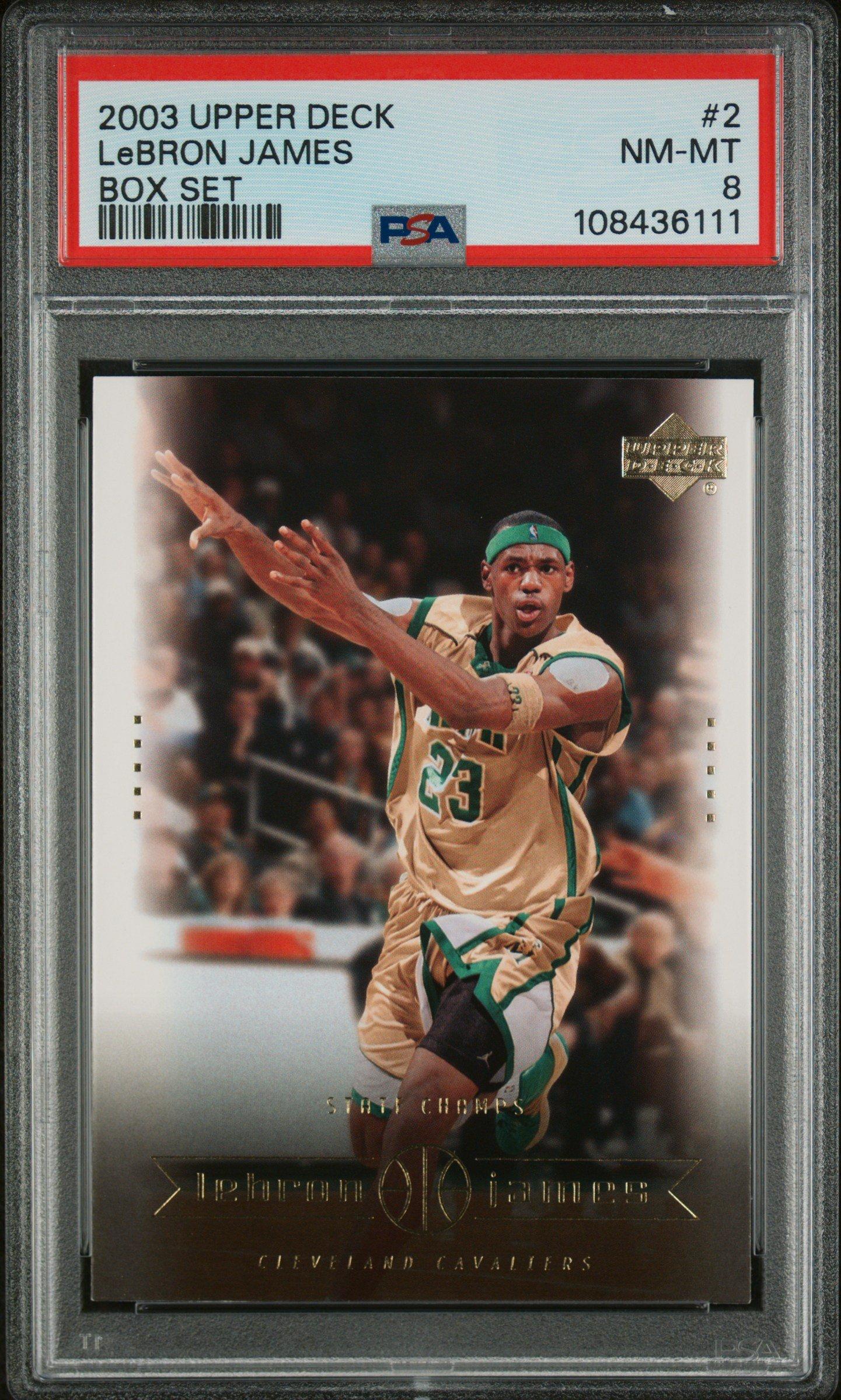 2003 Upper Deck Lebron James Box Set 2 Lebron James PSA 8