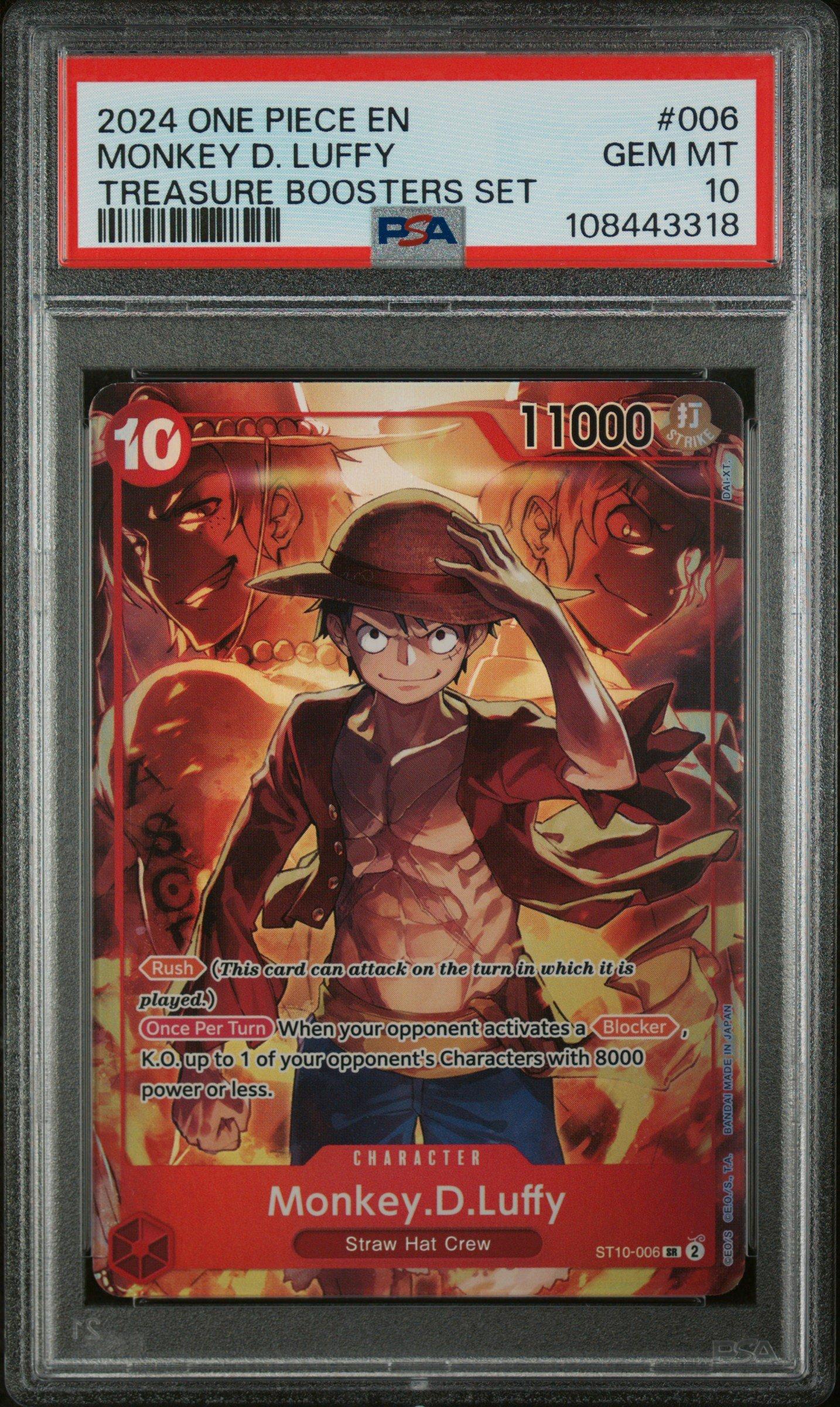 2024 One Piece Promos 006 Monkey D. Luffy Treasure Boosters Set