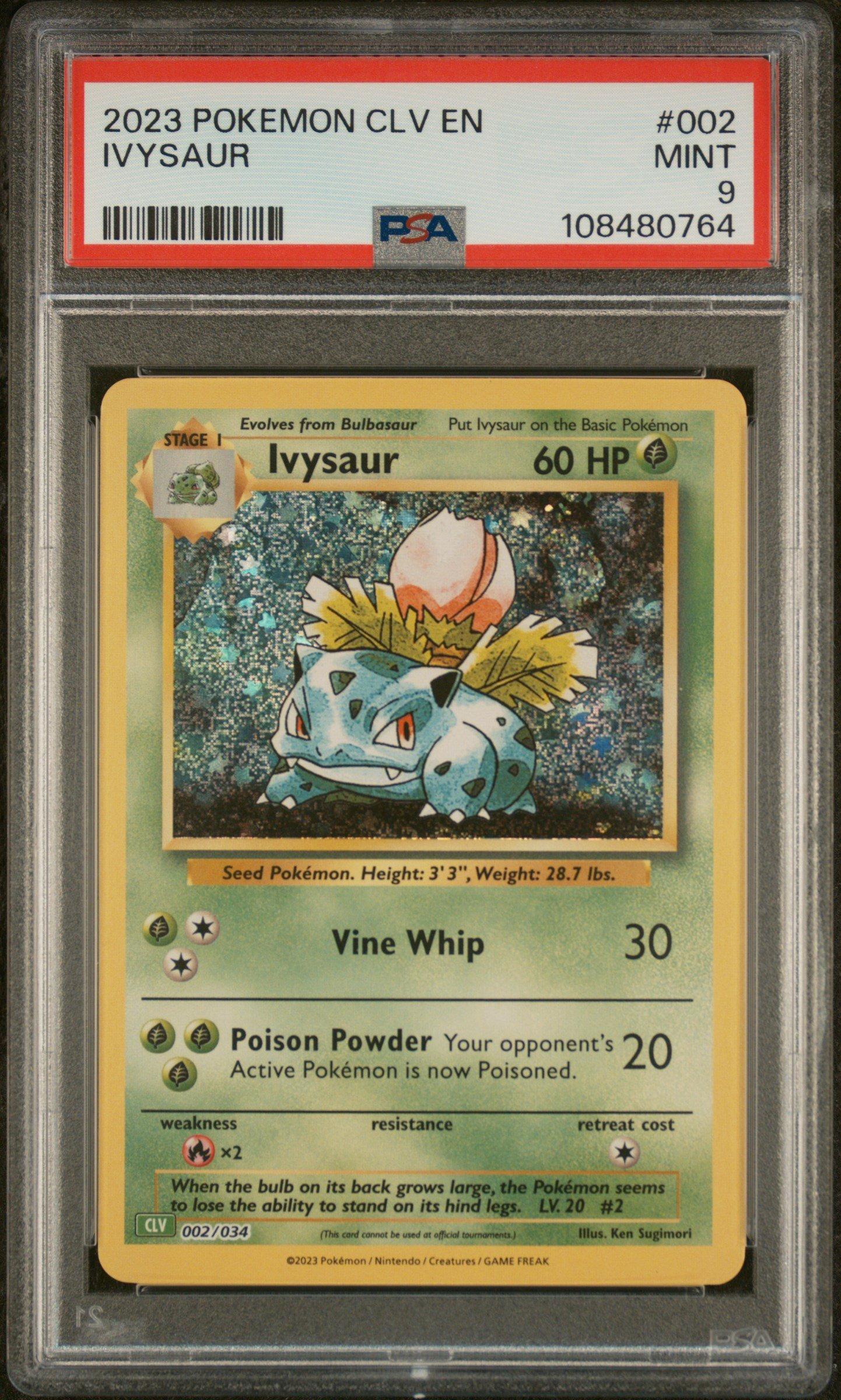 1999 ivysaur pokemon card lvysaur trading 30/102 60 HP New this piece serves as a premier focal point for any high 2023 Pokemon Clv-trading Card Game
