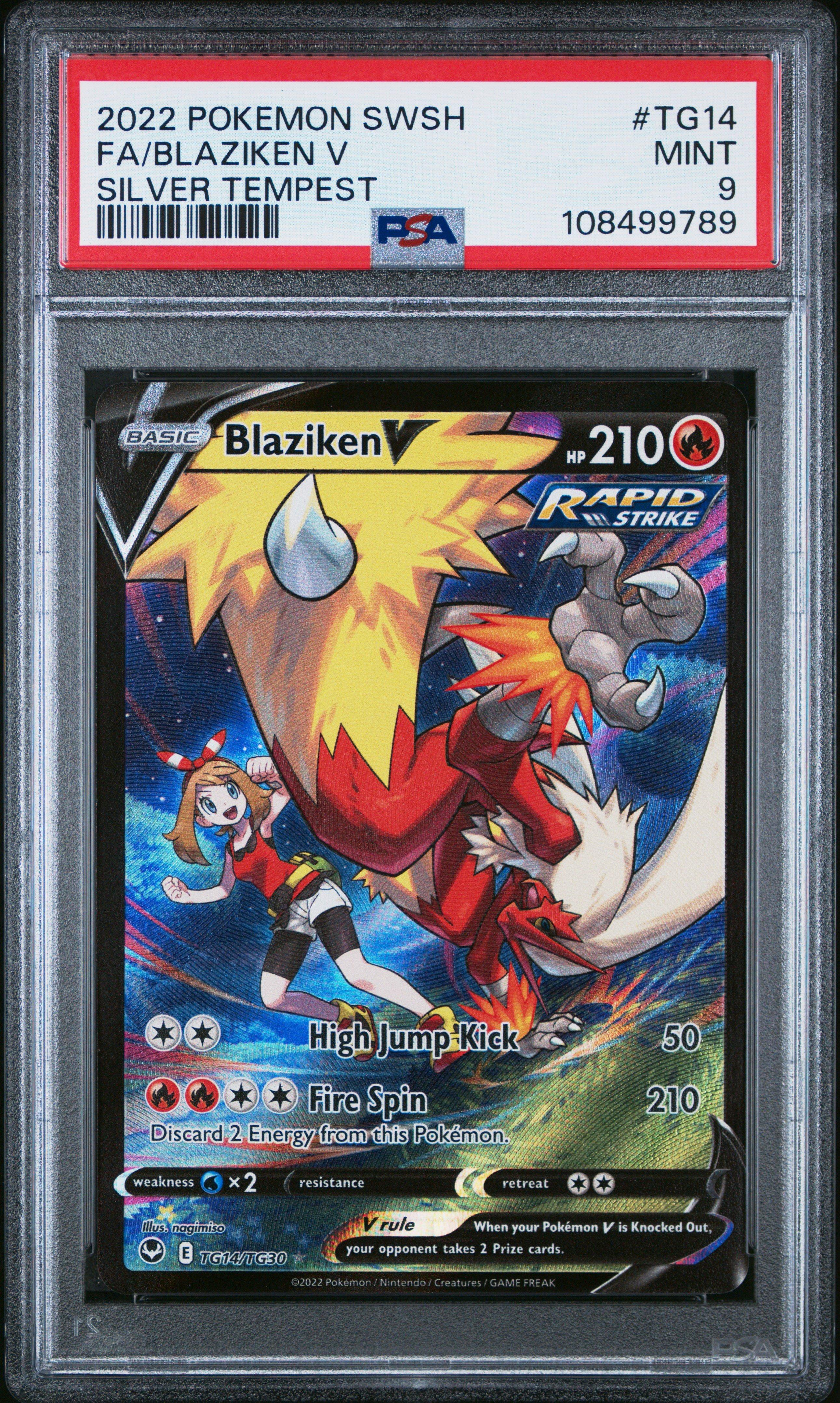 ポケカ　PSAセット 2022 Pokemon Sword & Shield Silver Tempest Tg14 Full Art/blaziken