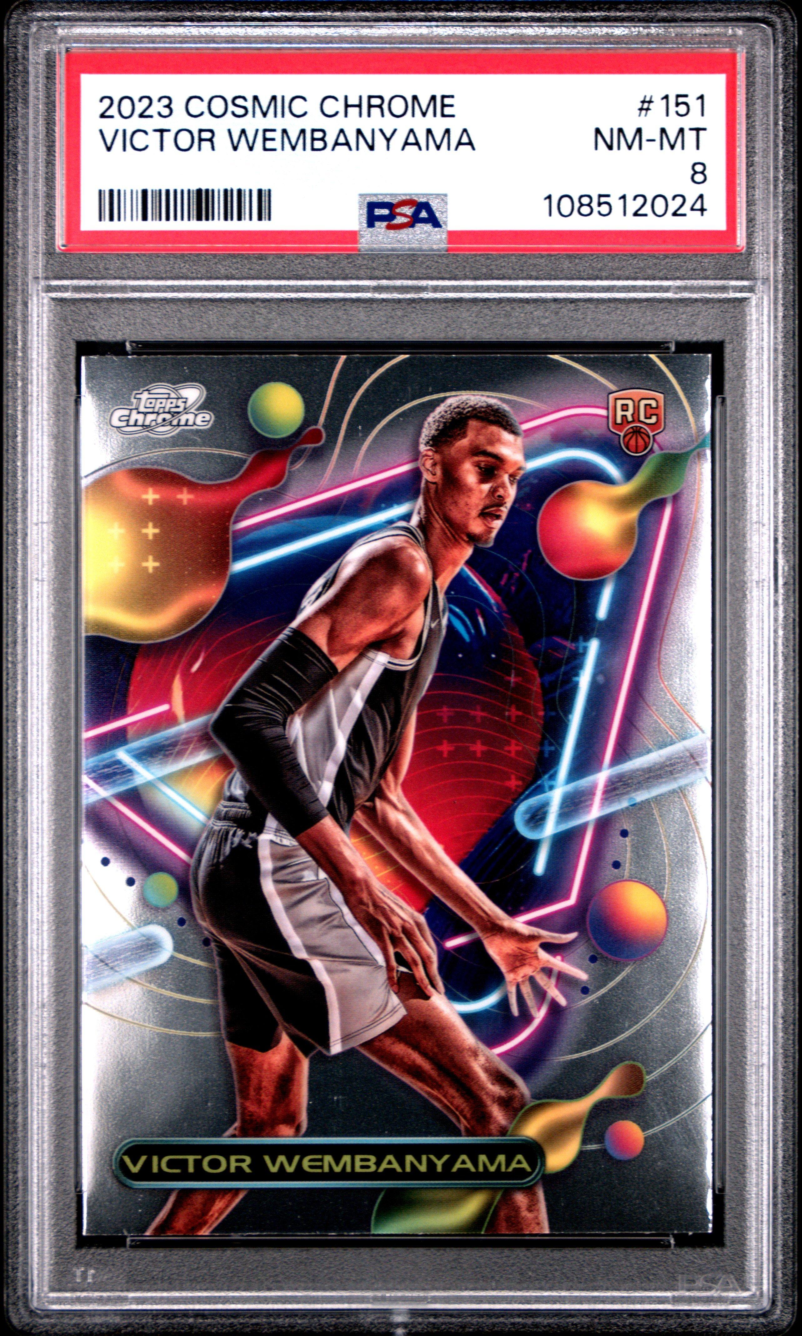cosmic sports cards graded cards Gaming Collections NBA Card Mystery Booster Pack graded card slab from top 2023 Topps Cosmic Chrome 151