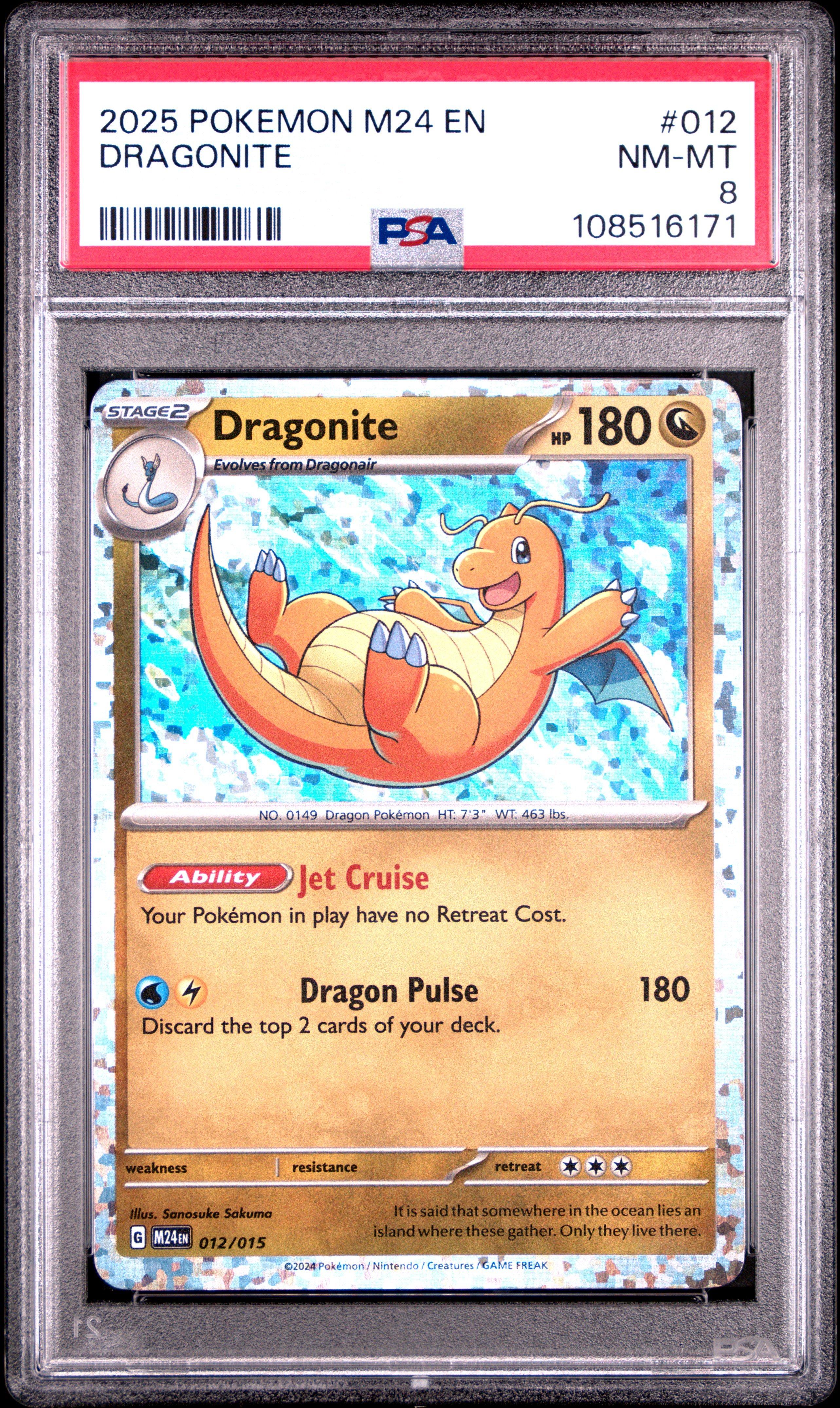 2025 Pokemon M24 En-mcdonald's Collection 012 Dragonite PSA