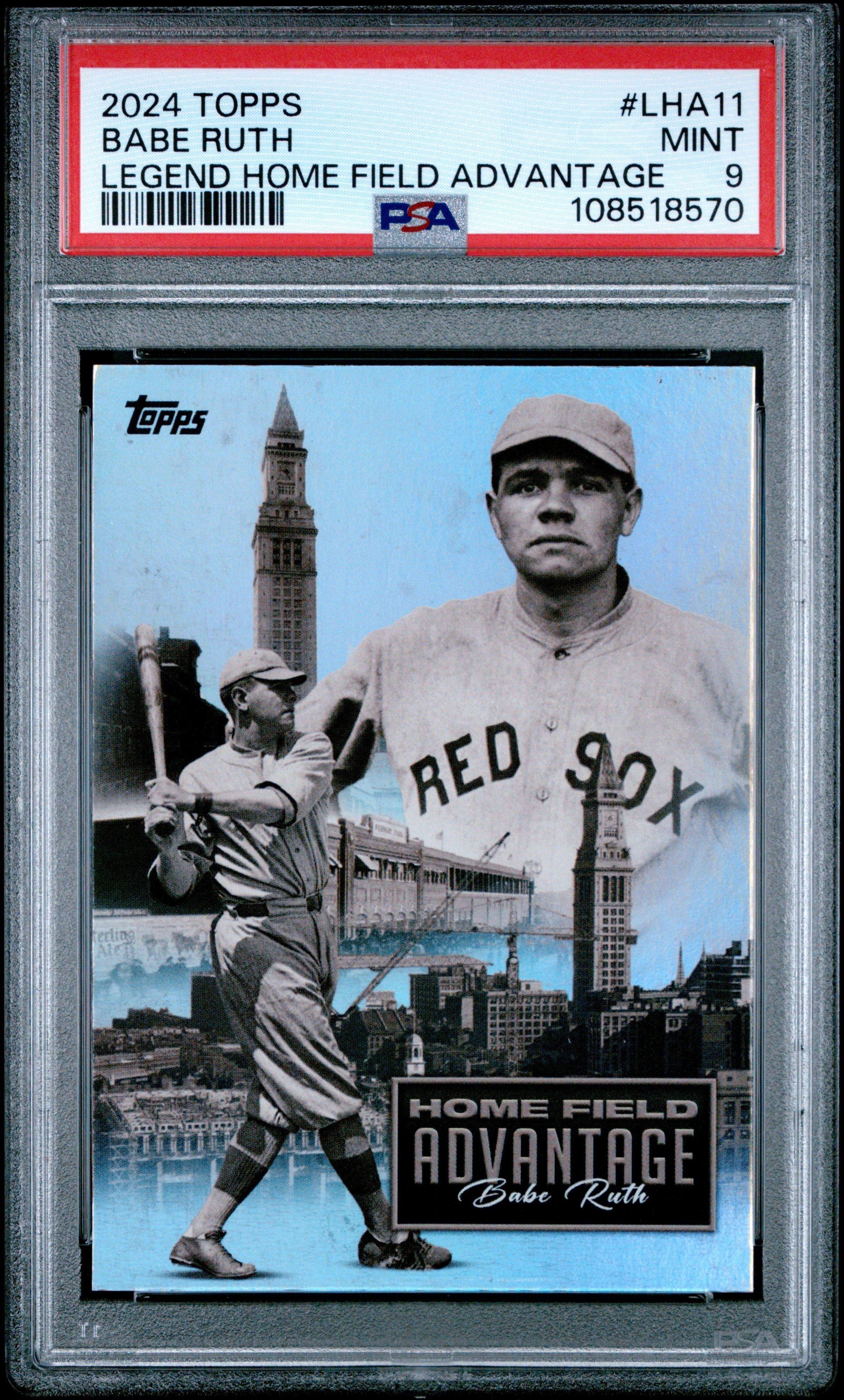 2024 Topps Legendary Home Field Advantage Lha11 Babe Ruth PSA 9 Graded ...