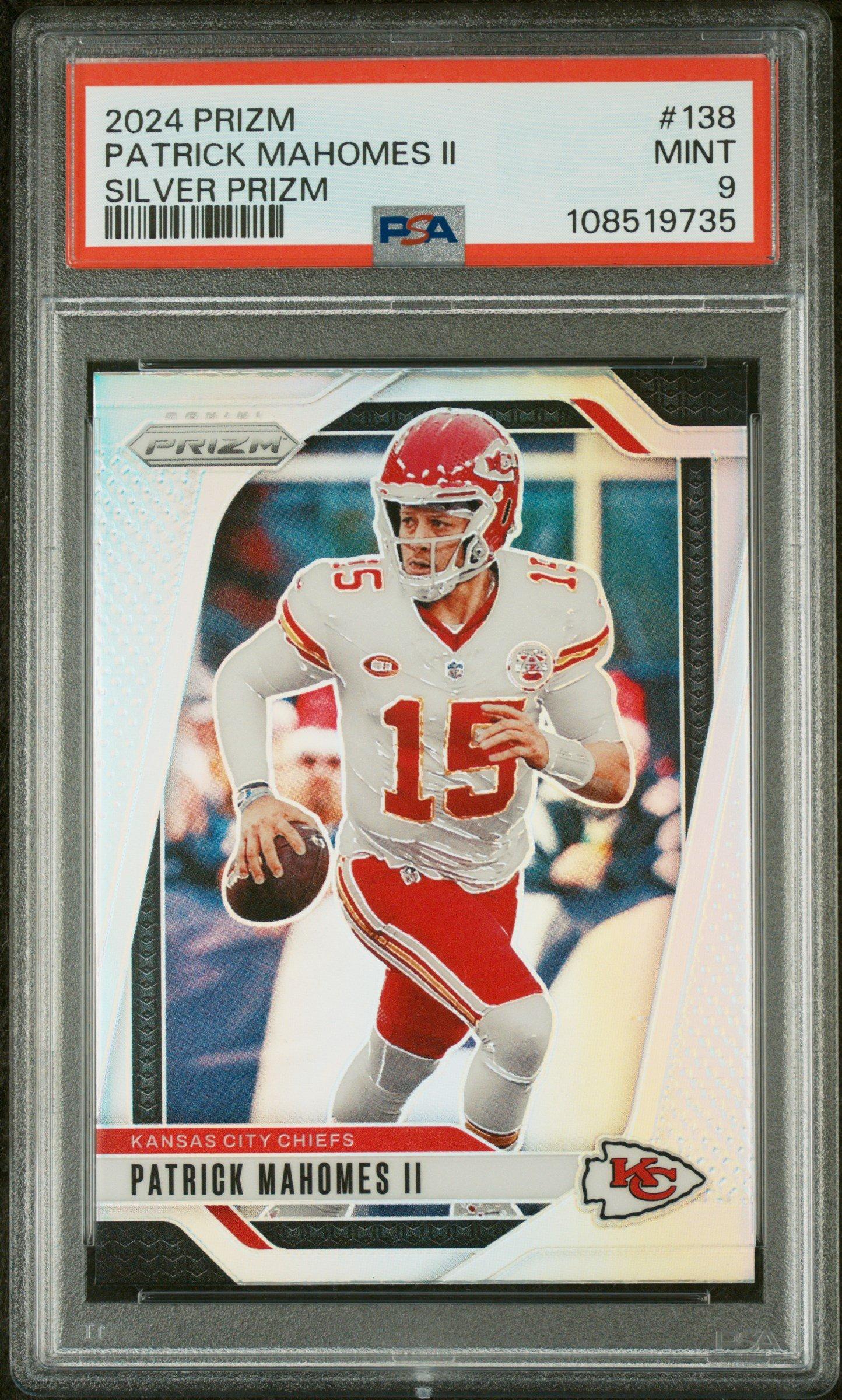 2024 Panini Prizm 138 Patrick Mahomes Ii Silver Prizm PSA 9