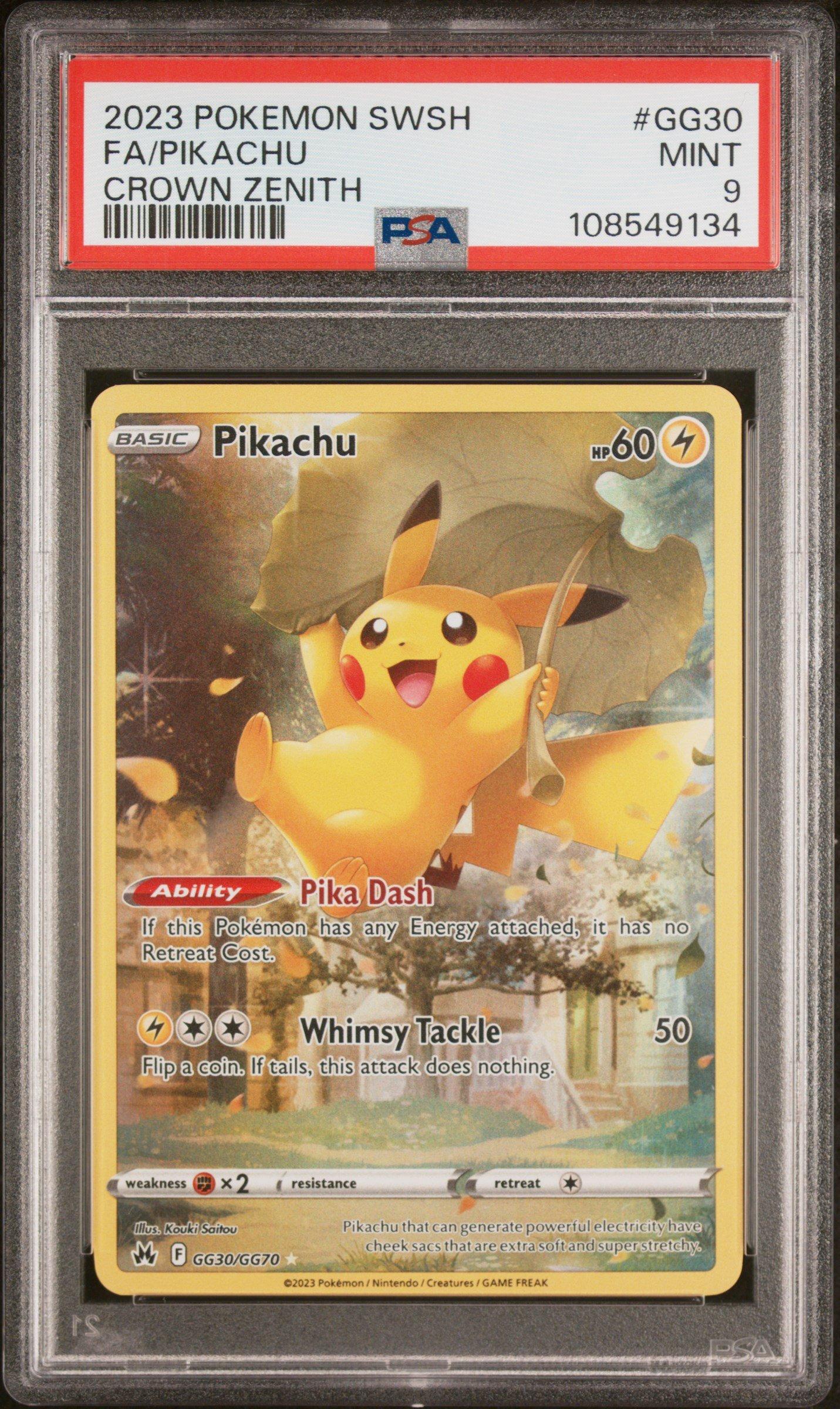 ピカチュウ 30/111 2023 Pokemon Sword And Shield Crown Zenith Gg30 Full Art/pikachu