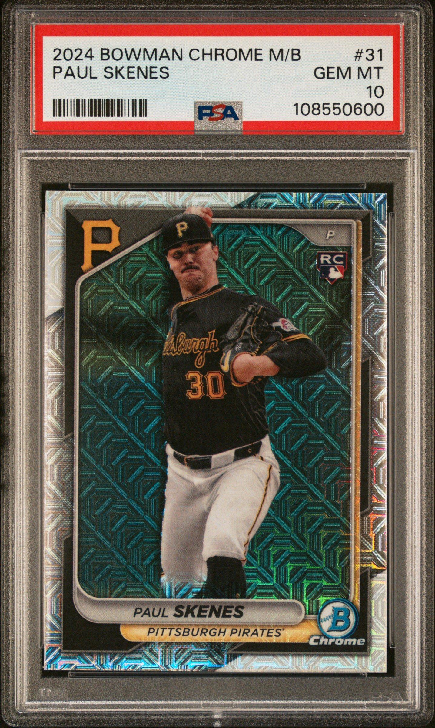2024 Bowman Chrome Mega Box 31 Paul Skenes PSA 10
