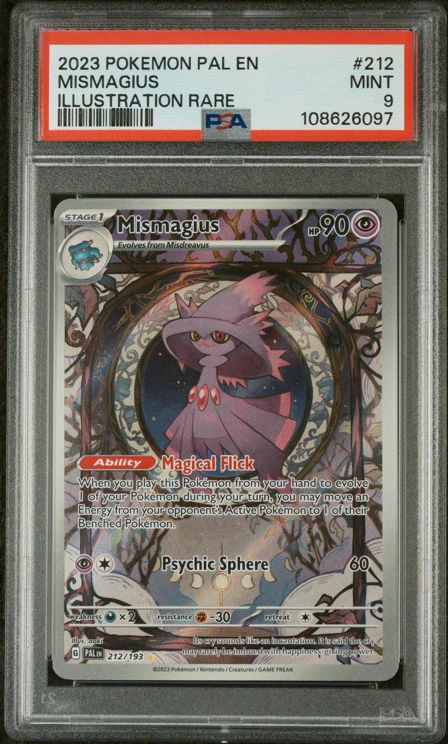2023 Pokemon Pal En-paldea Evolved 212 Mismagius Illustration Rare 