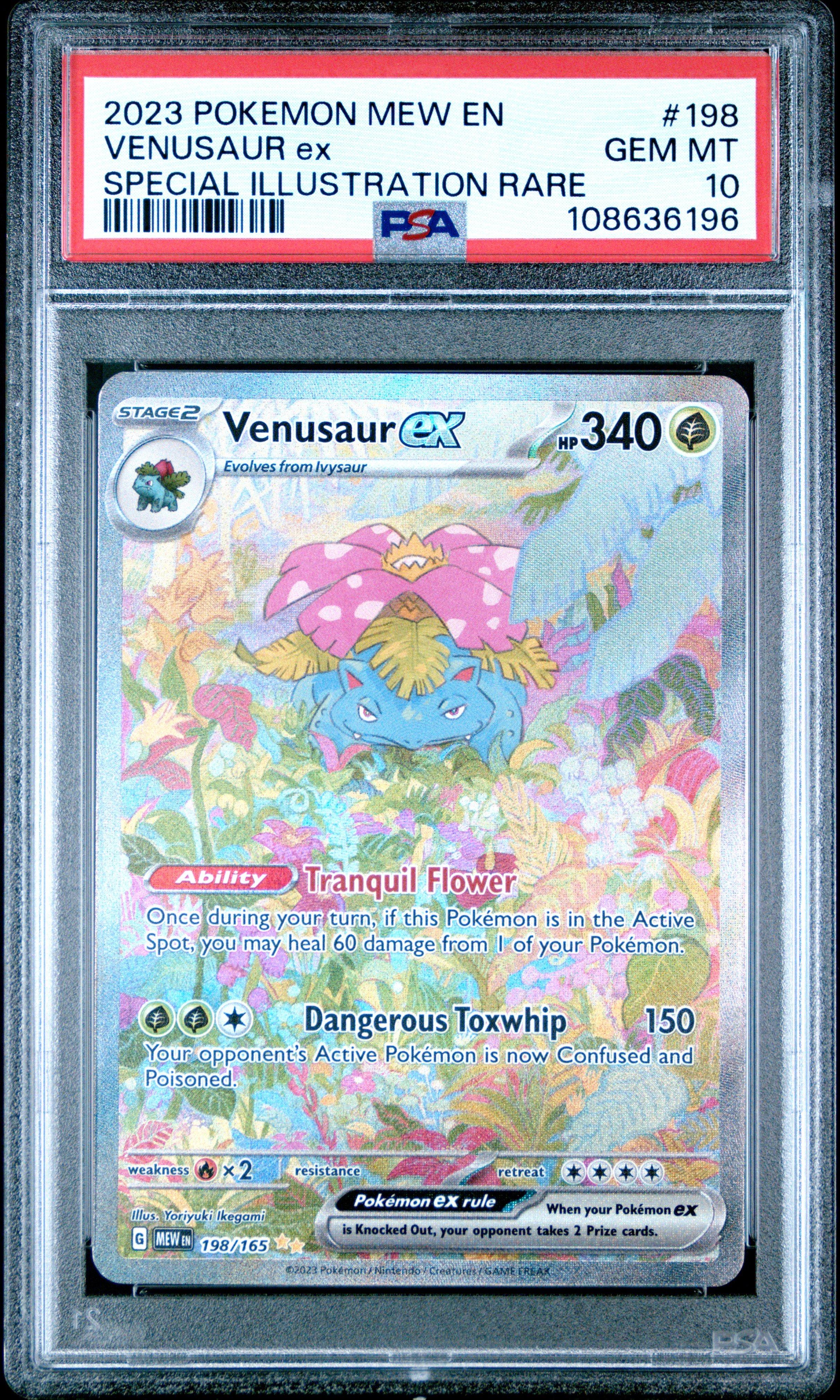 2023 Pokemon Mew En-151 198 Venusaur Ex Special Illustration Rare