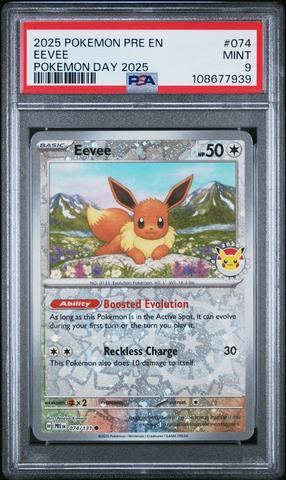 2025 Pokemon Simplified Chinese Cbb2 C-gem Pack Vol 2 15 Eevee PSA