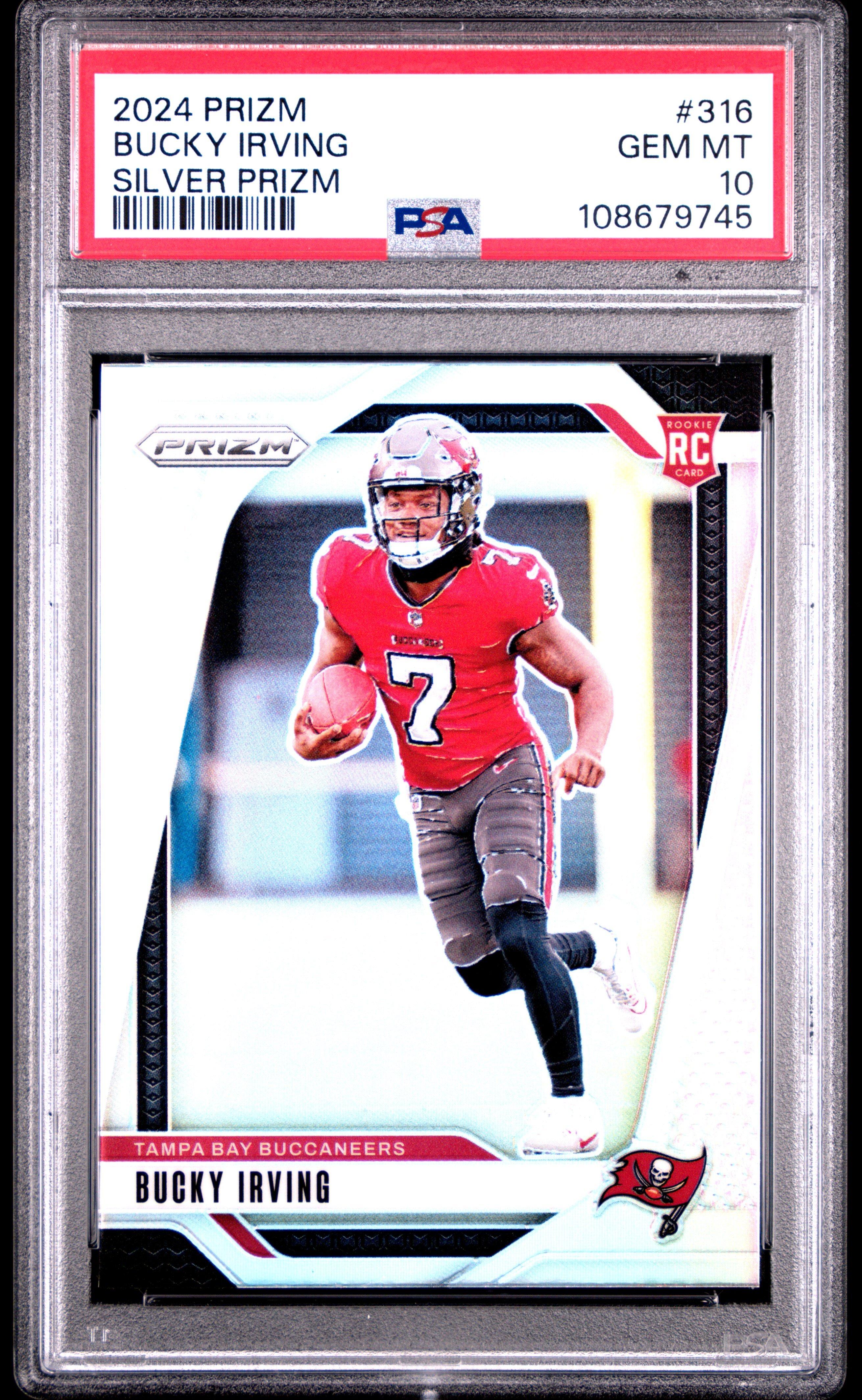 2024 Panini Prizm 316 Bucky Irving Silver Prizm PSA 10